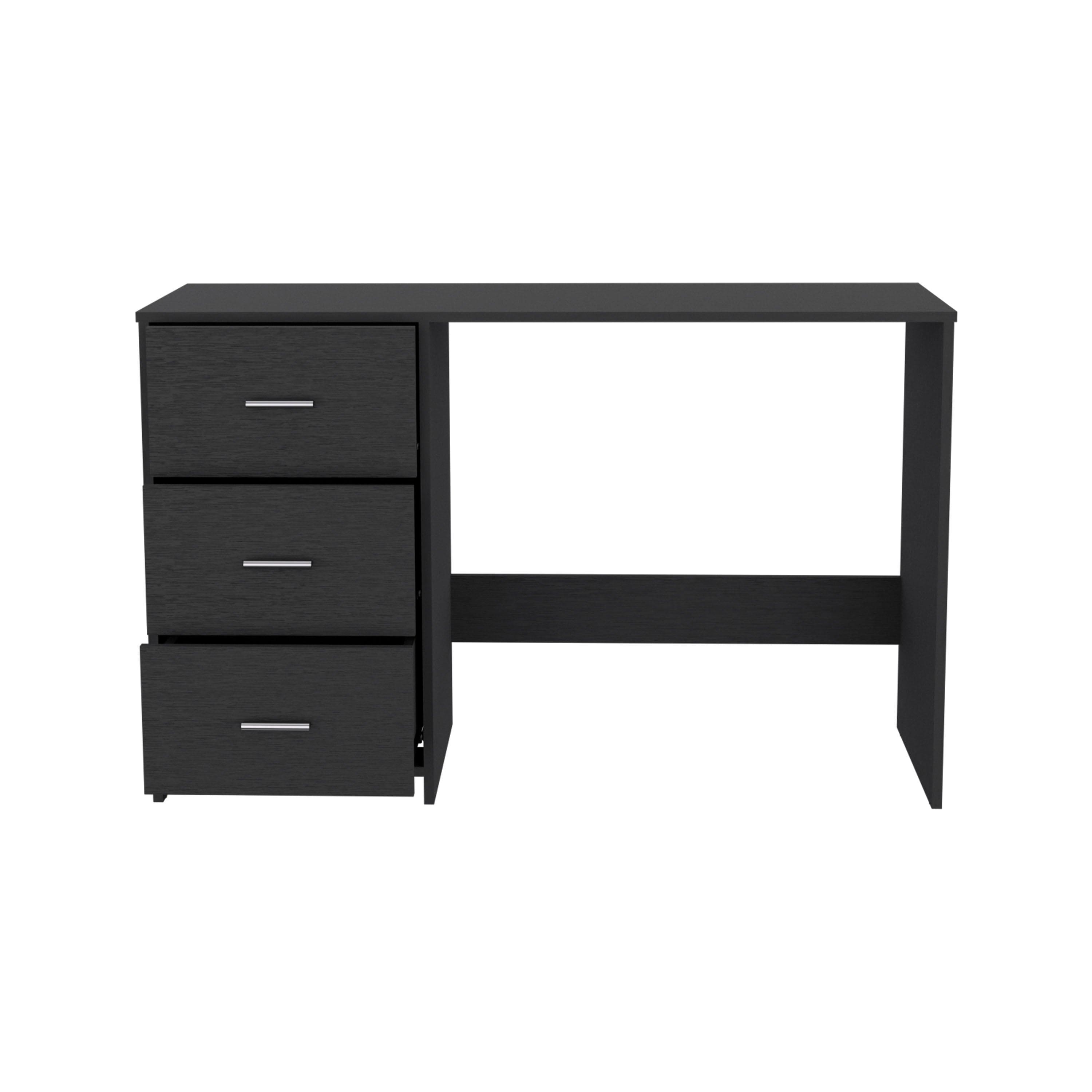 Writting Desk Riverside,Three Drawers, Black Wengue Finish