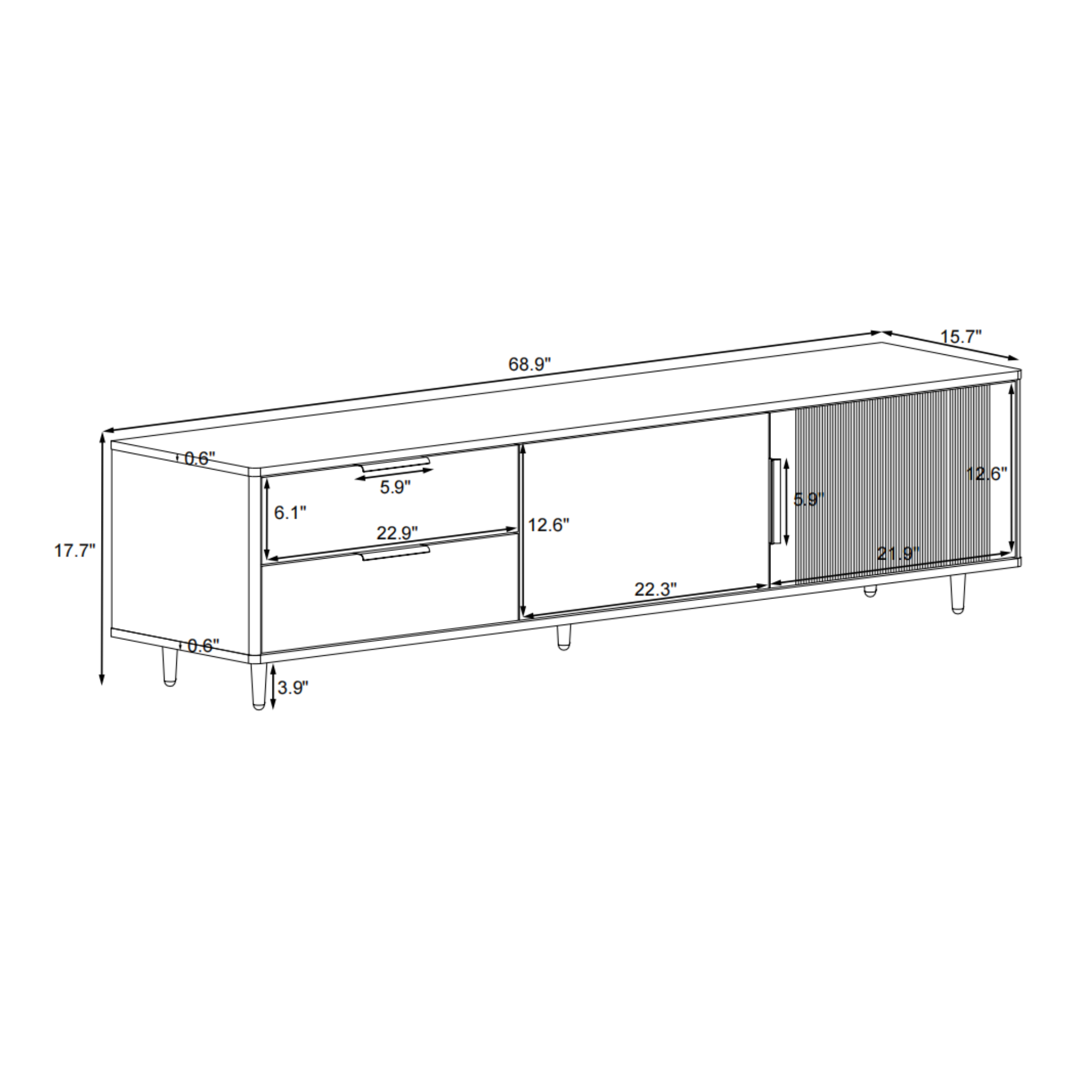 U-Can Modern TV Stand