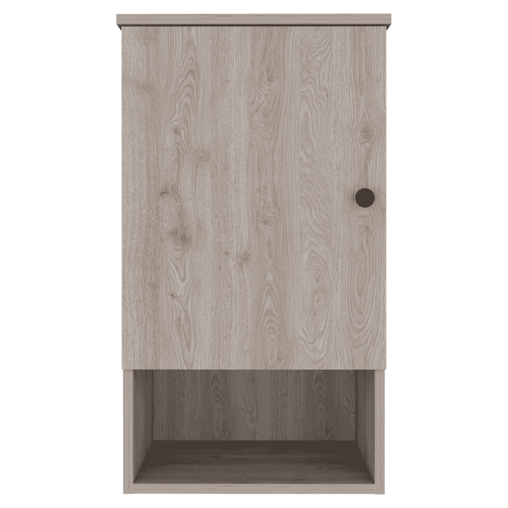 Medicine Cabinet Porto, Two Internal Shelves, Light Gray Finish