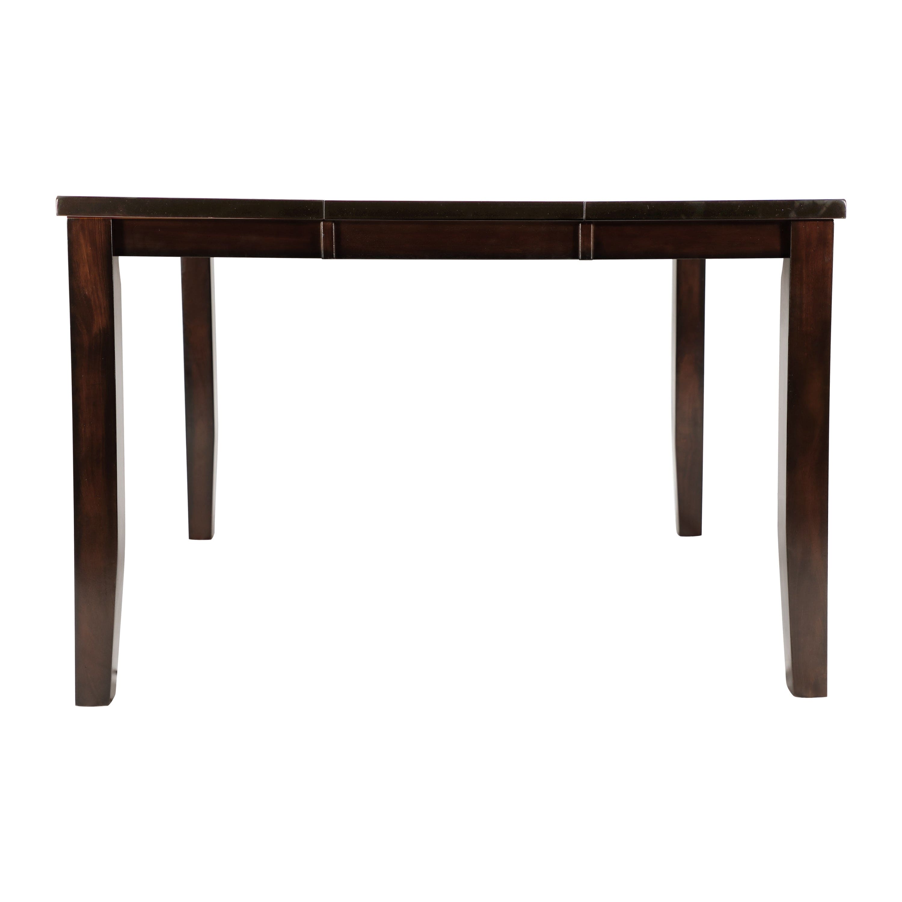 Cherry Finish Transitional 1pc Counter Height Table with Extension Leaf Mango Veneer Wood Dining Furniture