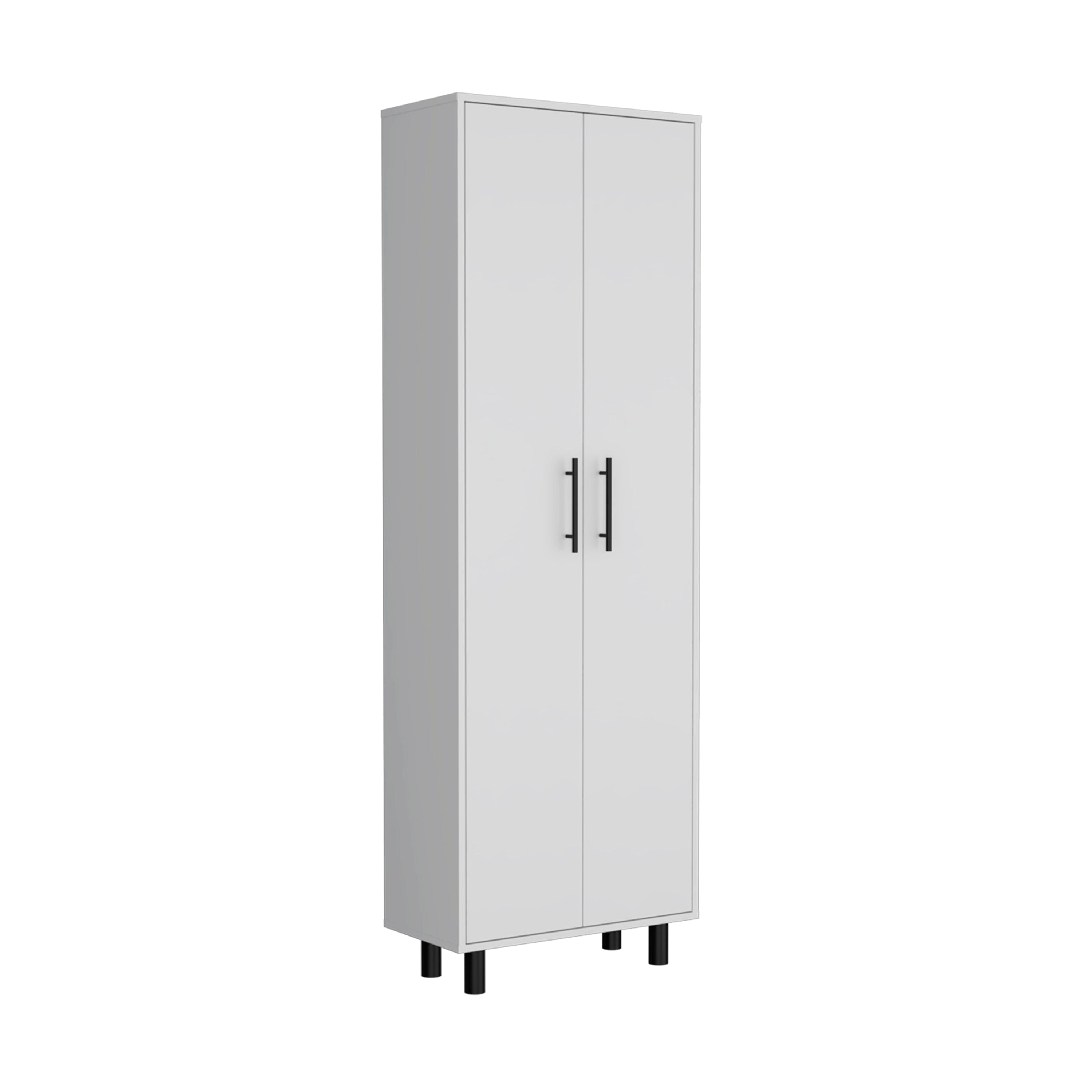 Multistorage Manacor, Five Shelves, White Finish