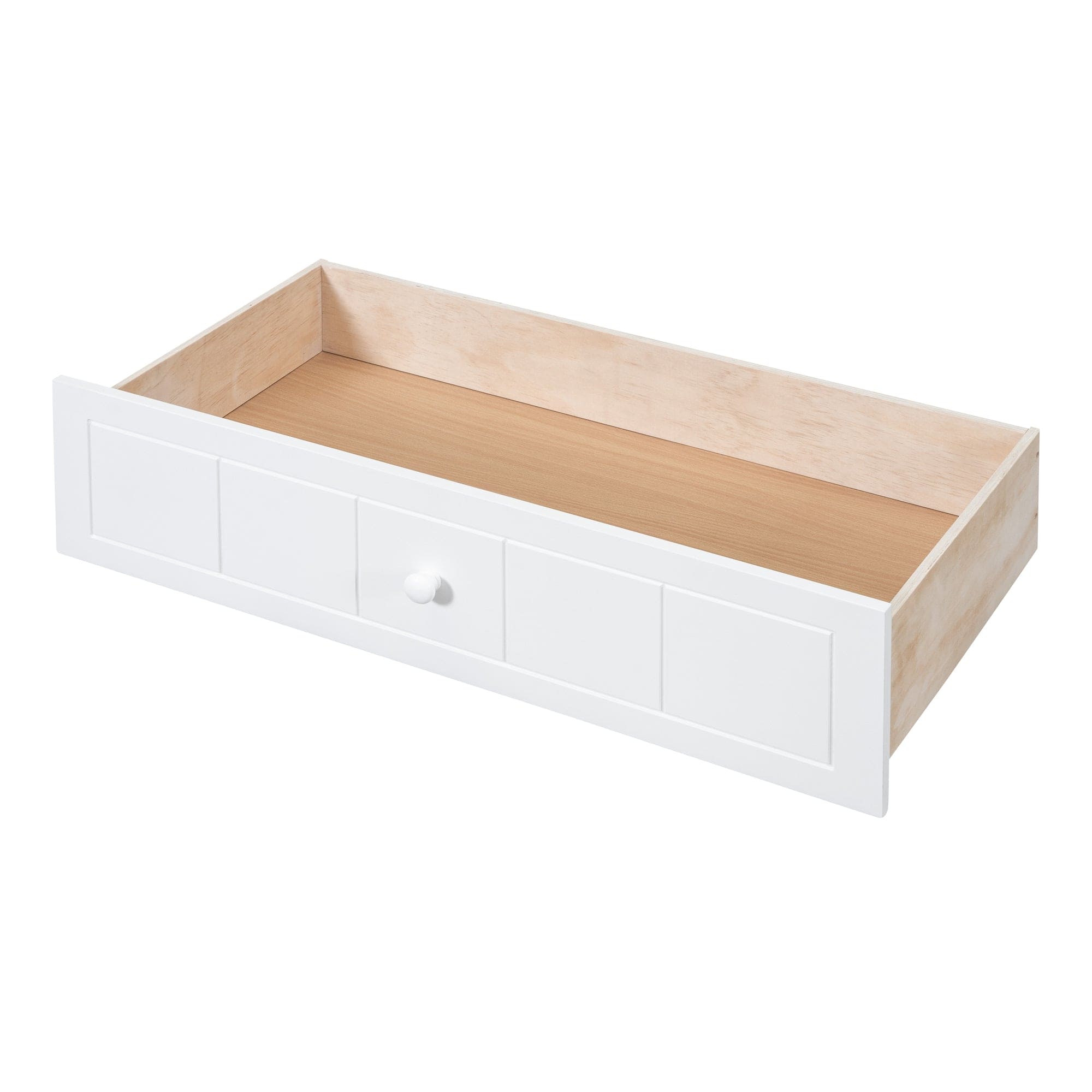 Twin Size Canopy Day Bed with 2 Drawers, White