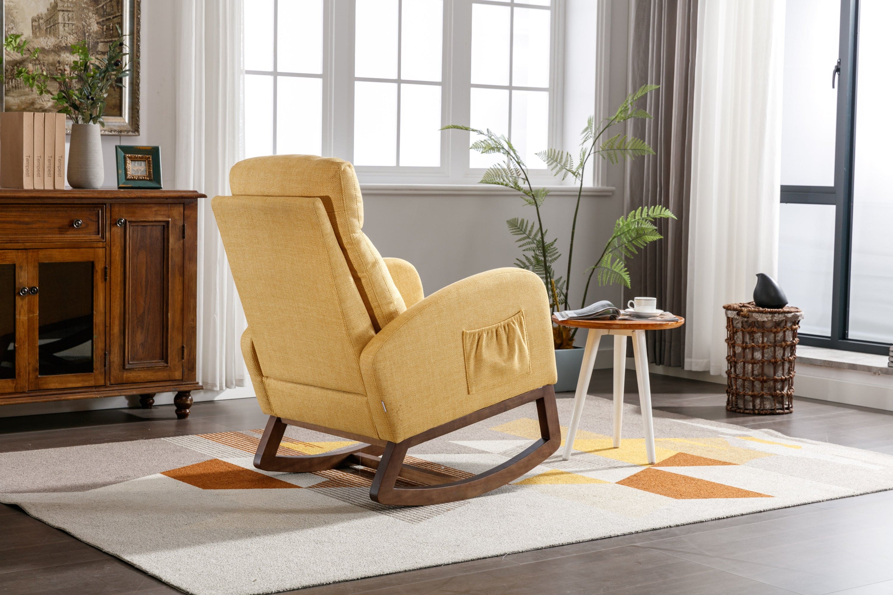 COOLMORE  living  room Comfortable  rocking chair  living room chair