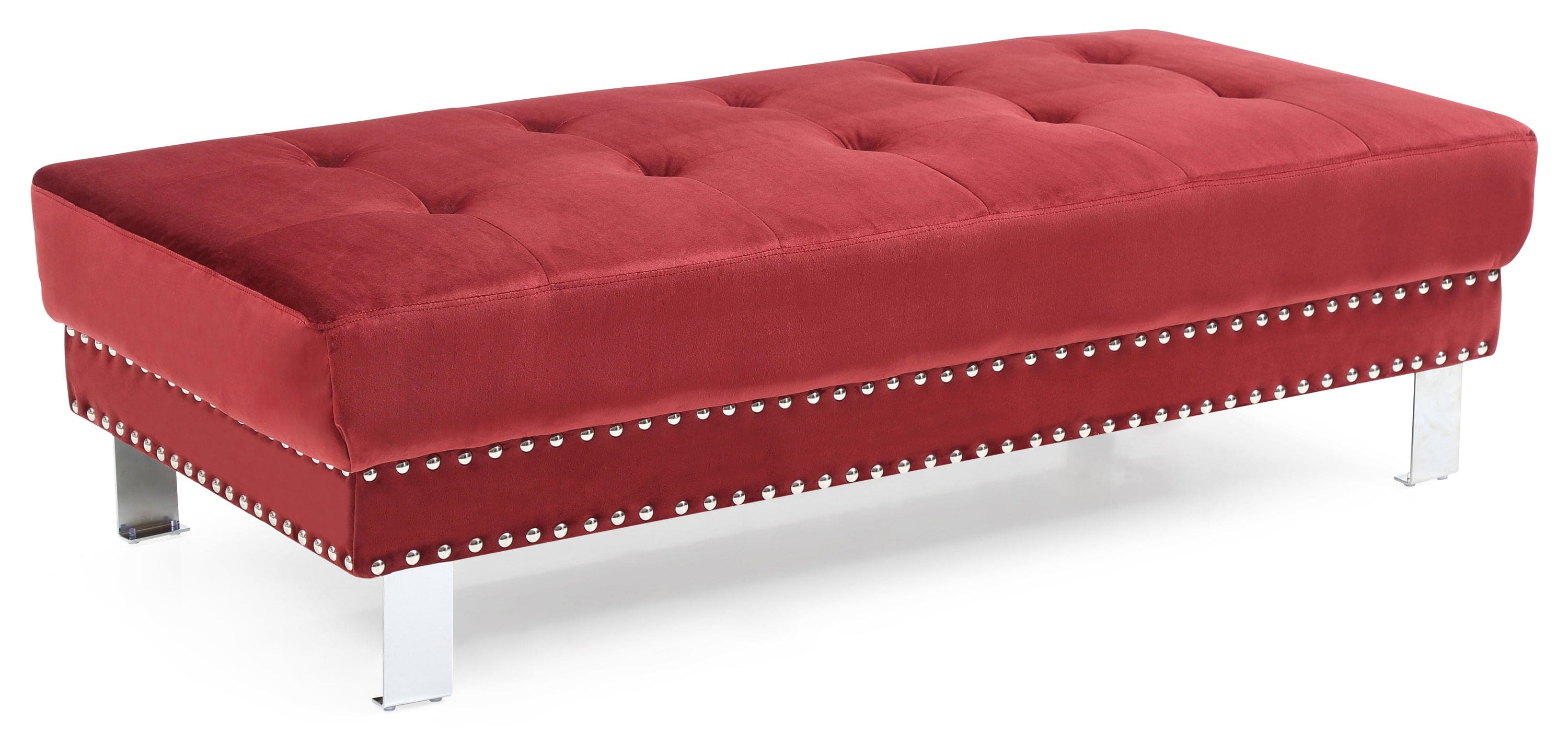 Glory Furniture Derek G373-O Ottoman , CHERRY