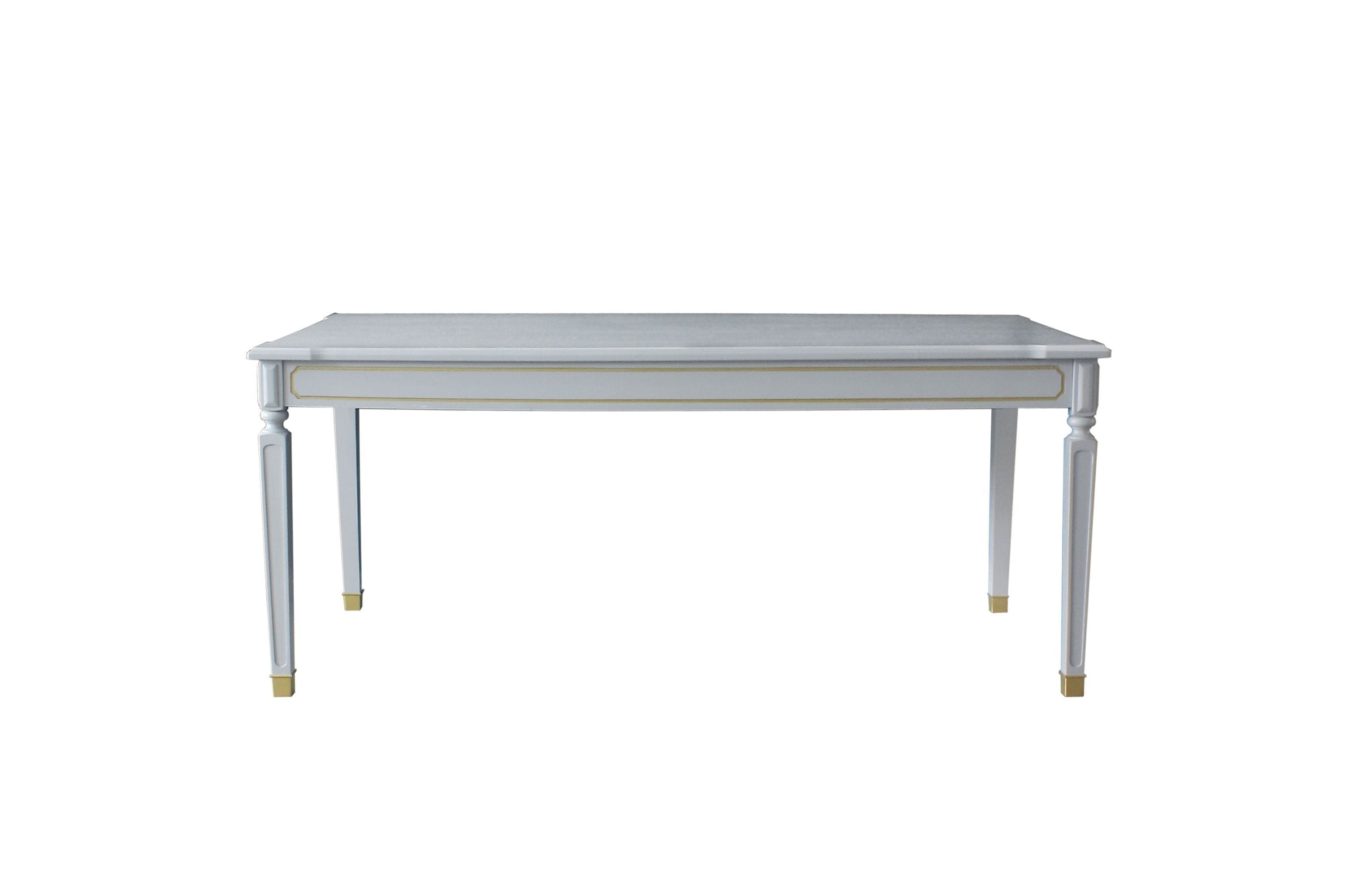 ACME House Marchese Dining Table, Pearl Gray Finish 68860