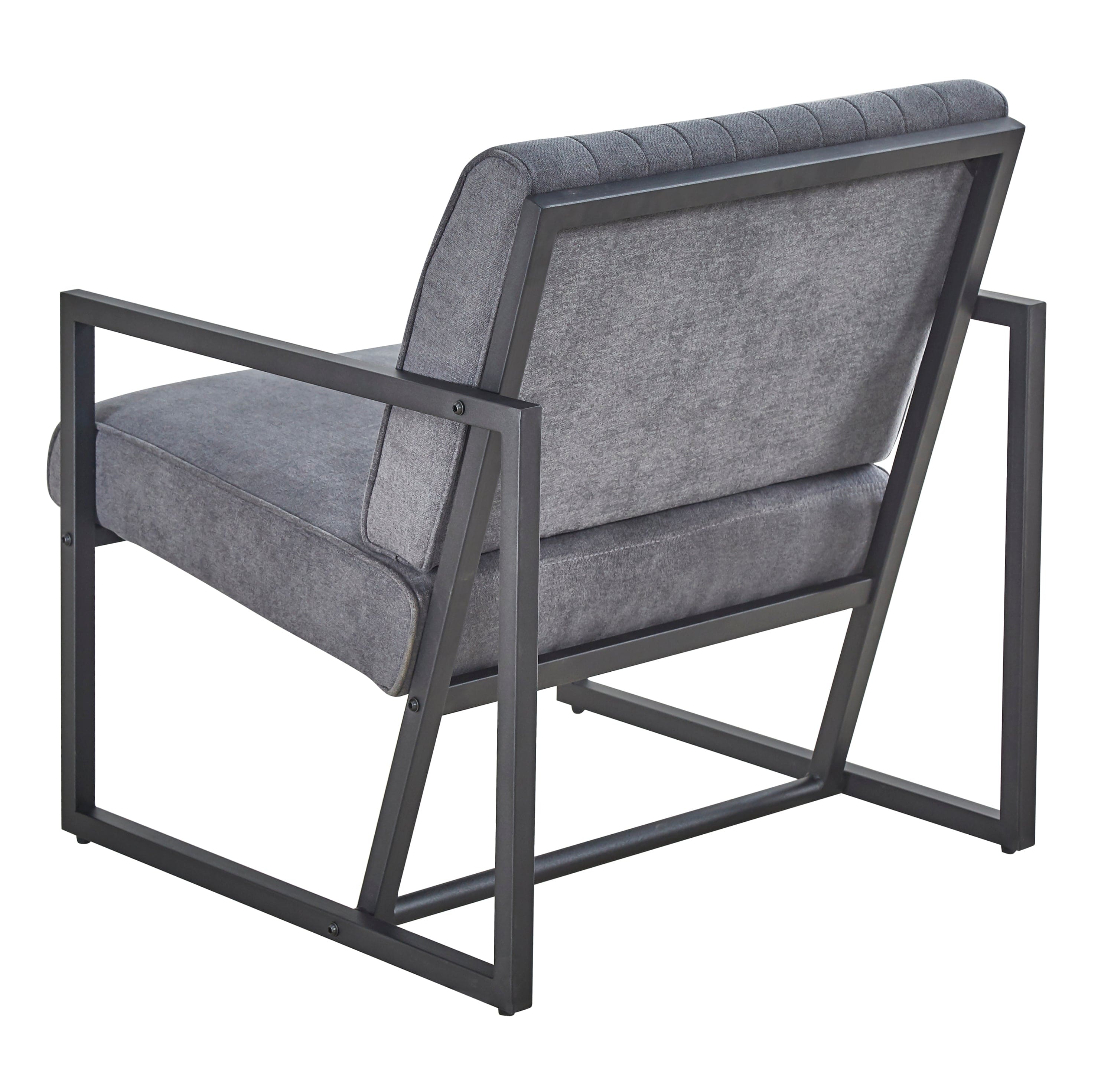 Modern design high quality fabric (GREY)+ steel armchair，for Kitchen, Dining, Bedroom, Living Room