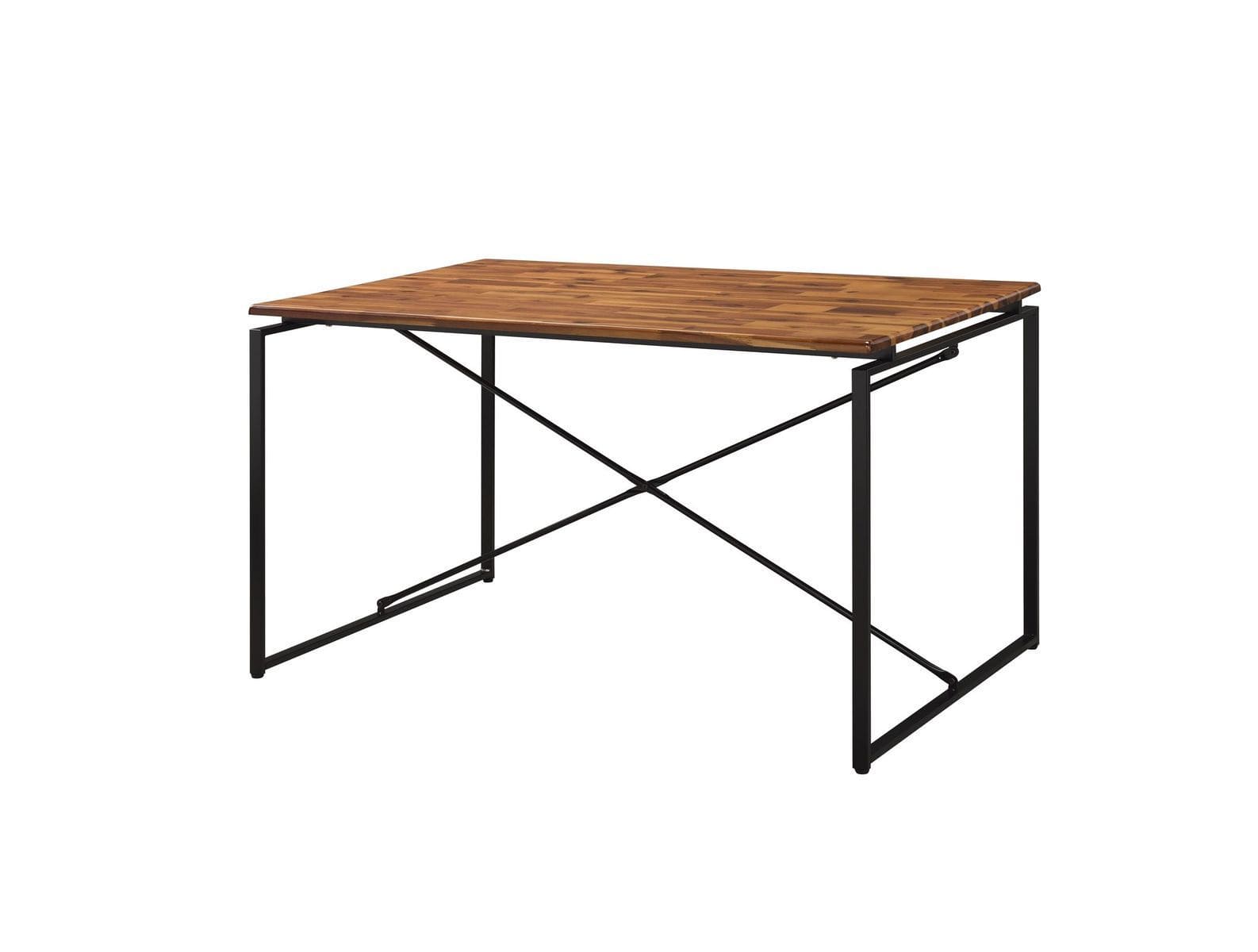 ACME Jurgen Dining Table, Oak & Black 72910