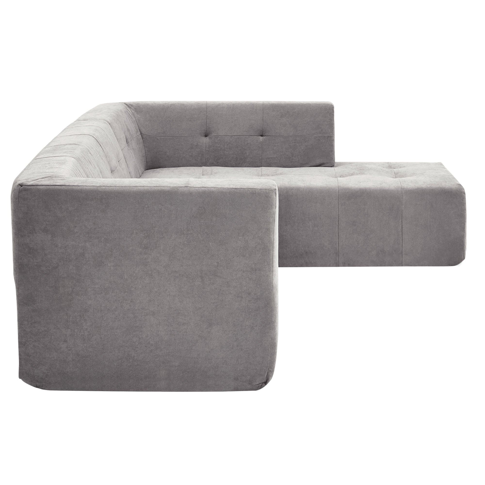 110.2*72.8" Modular Modular Combination Living Room Sofa Set, Modern Minimalist Sofa, Living Room Upholstered Sofa Bed, Bedroom, 2pcs Computer Free Combination, L-Shaped,Light Grey