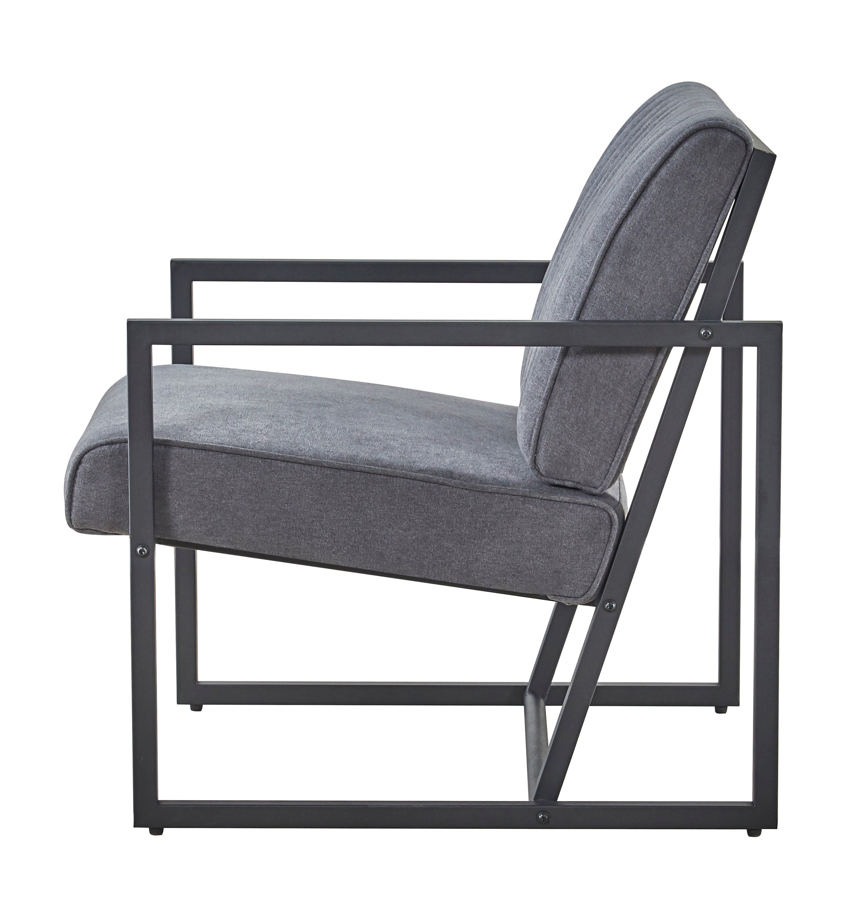 Modern design high quality fabric (GREY)+ steel armchair，for Kitchen, Dining, Bedroom, Living Room