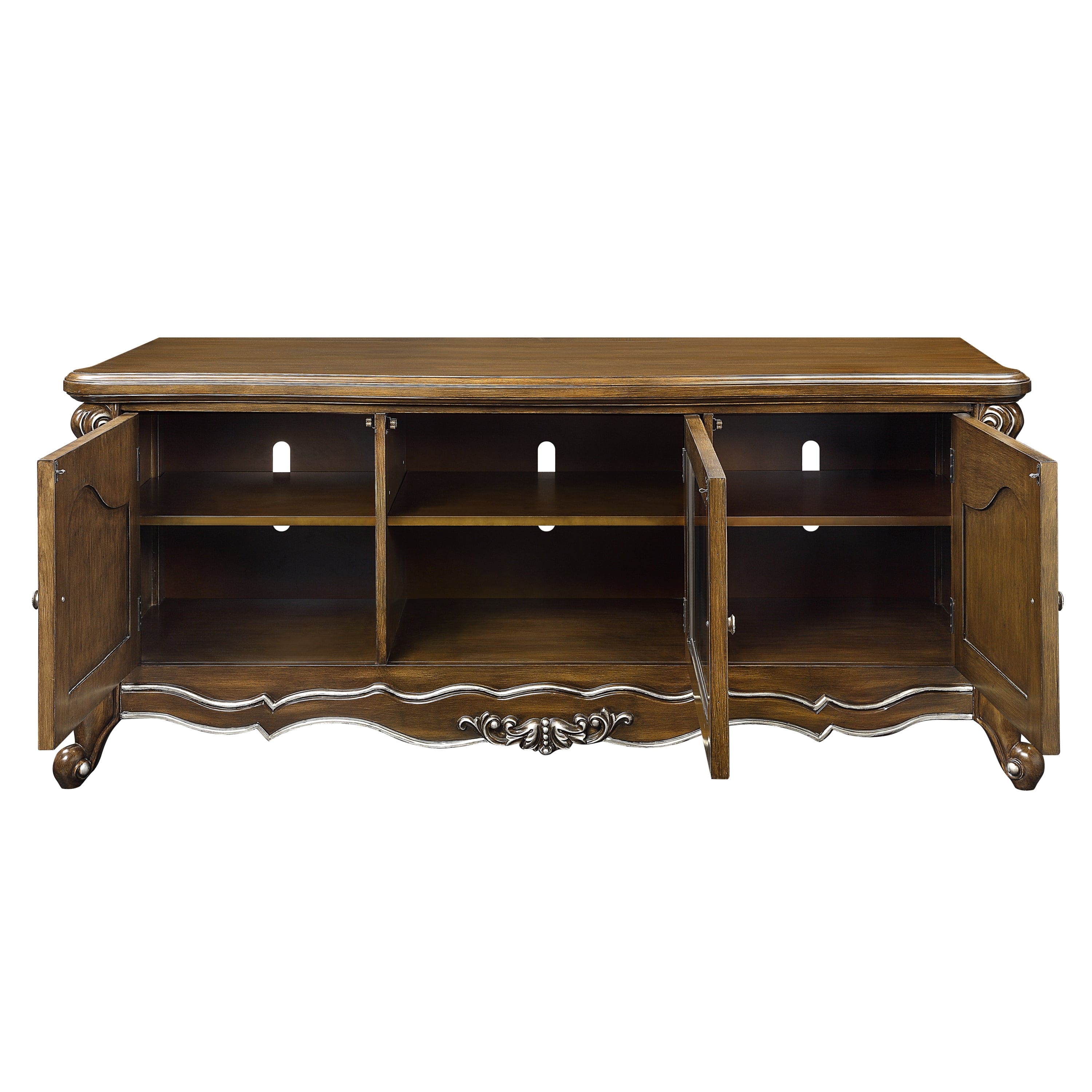 ACME Latisha TV STAND Antique Oak Finish LV01413