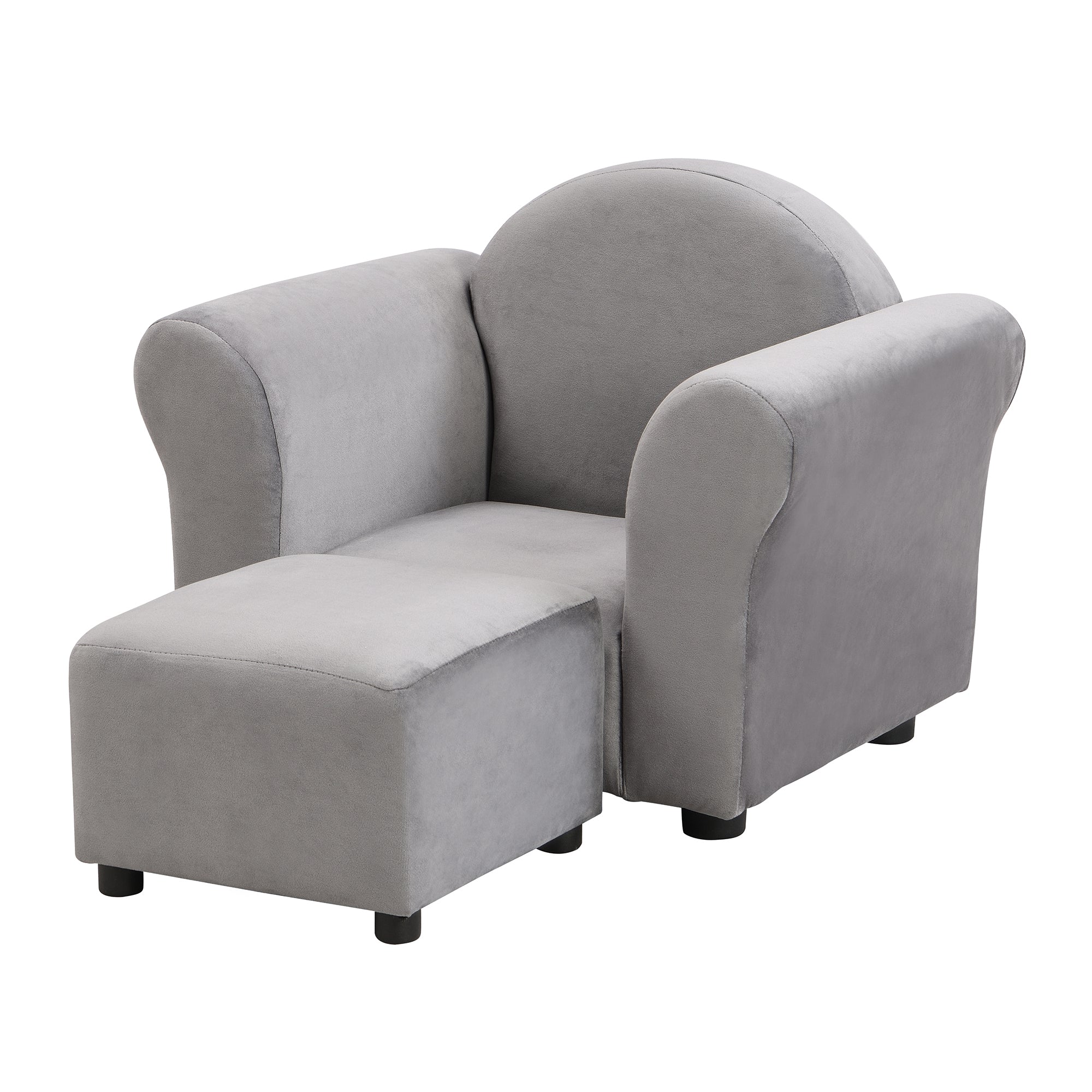 Kids Recliner Chair, Kids Upholstered Couch with ottoman