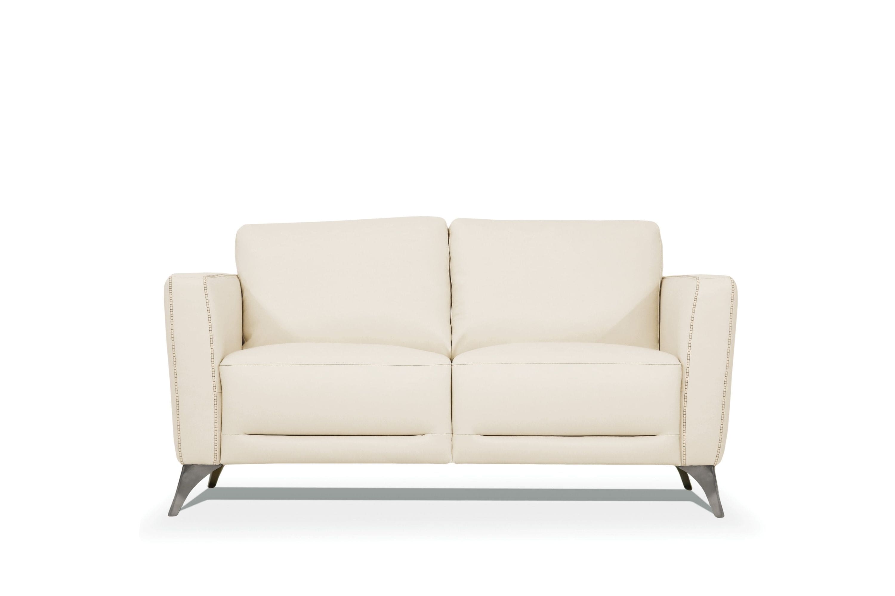 ACME Malaga Loveseat, Cream Leather 55006