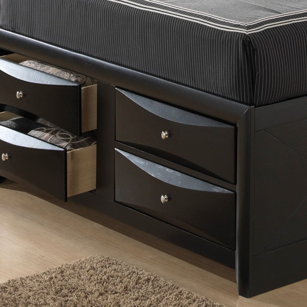 Glory Furniture Marilla G1500G-KSB3 King Storage Bed , Black