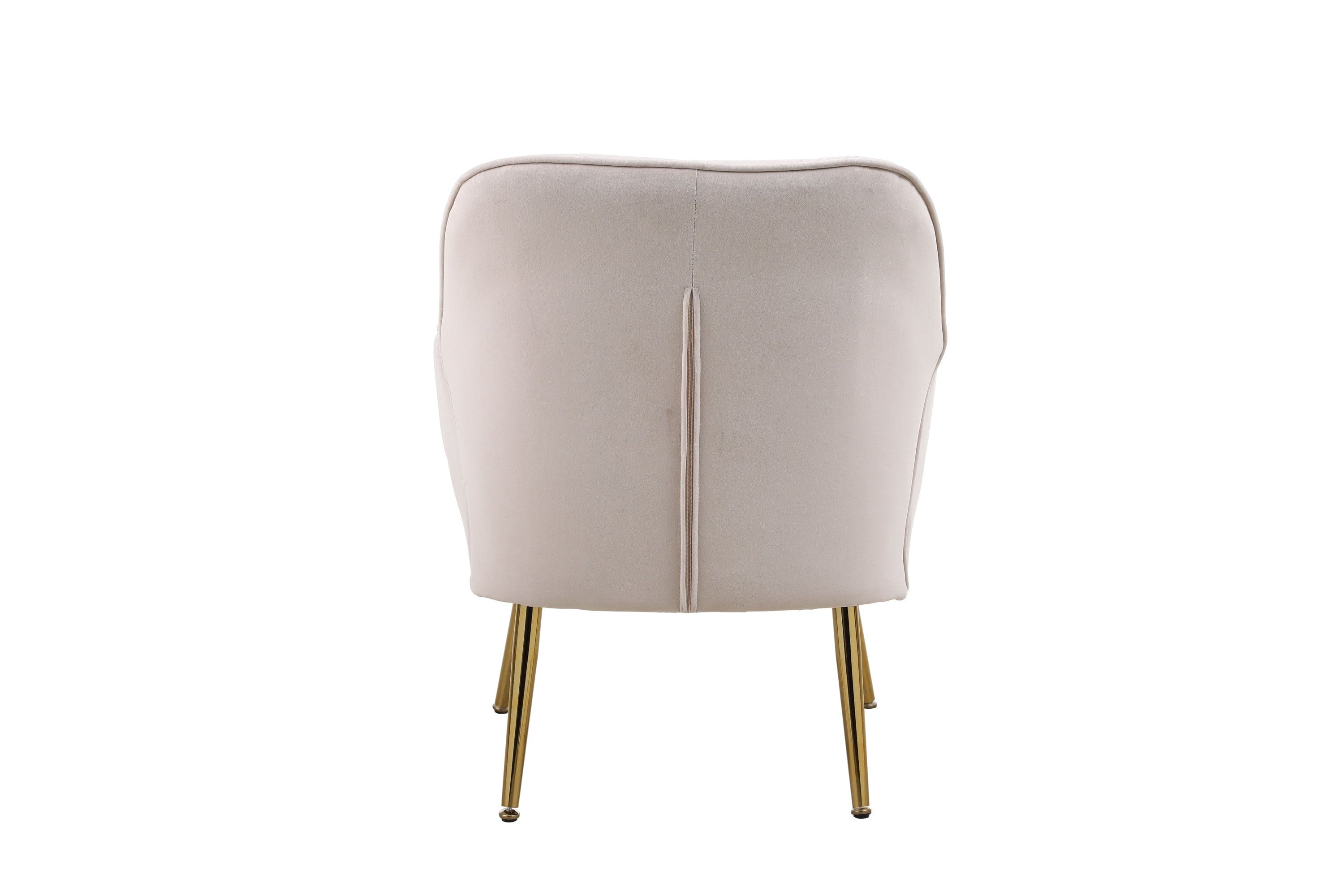 Modern Mid Century Chair velvet  Sherpa Armchair for Living Room Bedroom Office Easy Assemble(BEIGE)