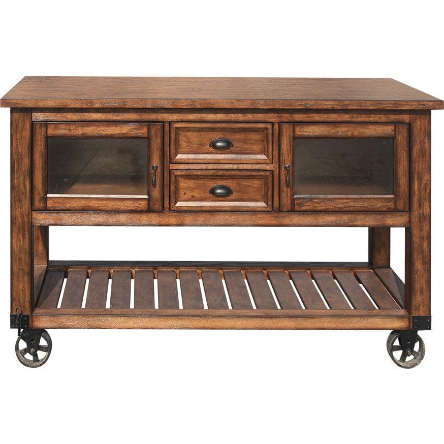 ACME Kadri Kitchen Cart, Distressed Chestnut 98180