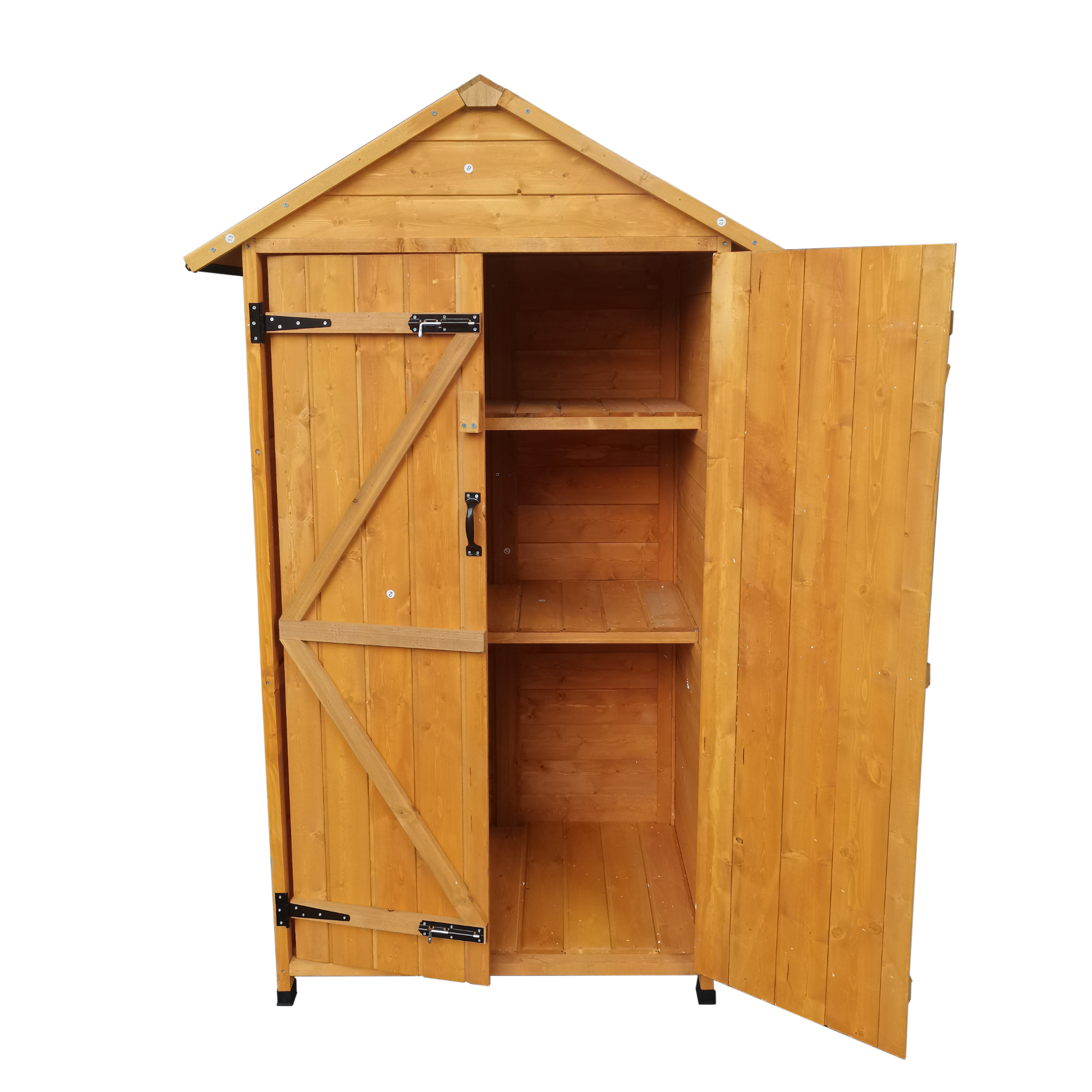 XWT010 WOODENSHED Natural for backyard garden big spire Tool storage