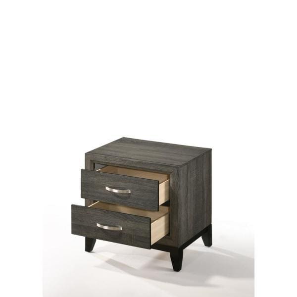 ACME Valdemar Nightstand in Weathered Gray 27053