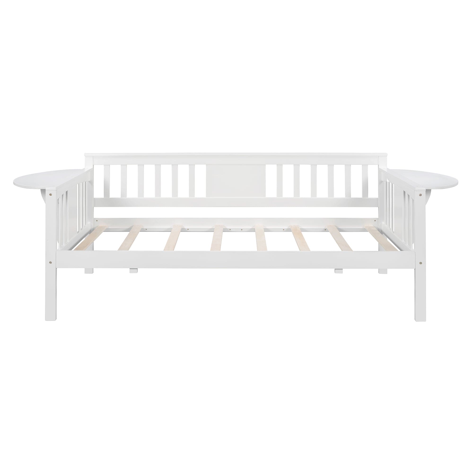 Twin size Daybed, Wood Slat Support, White