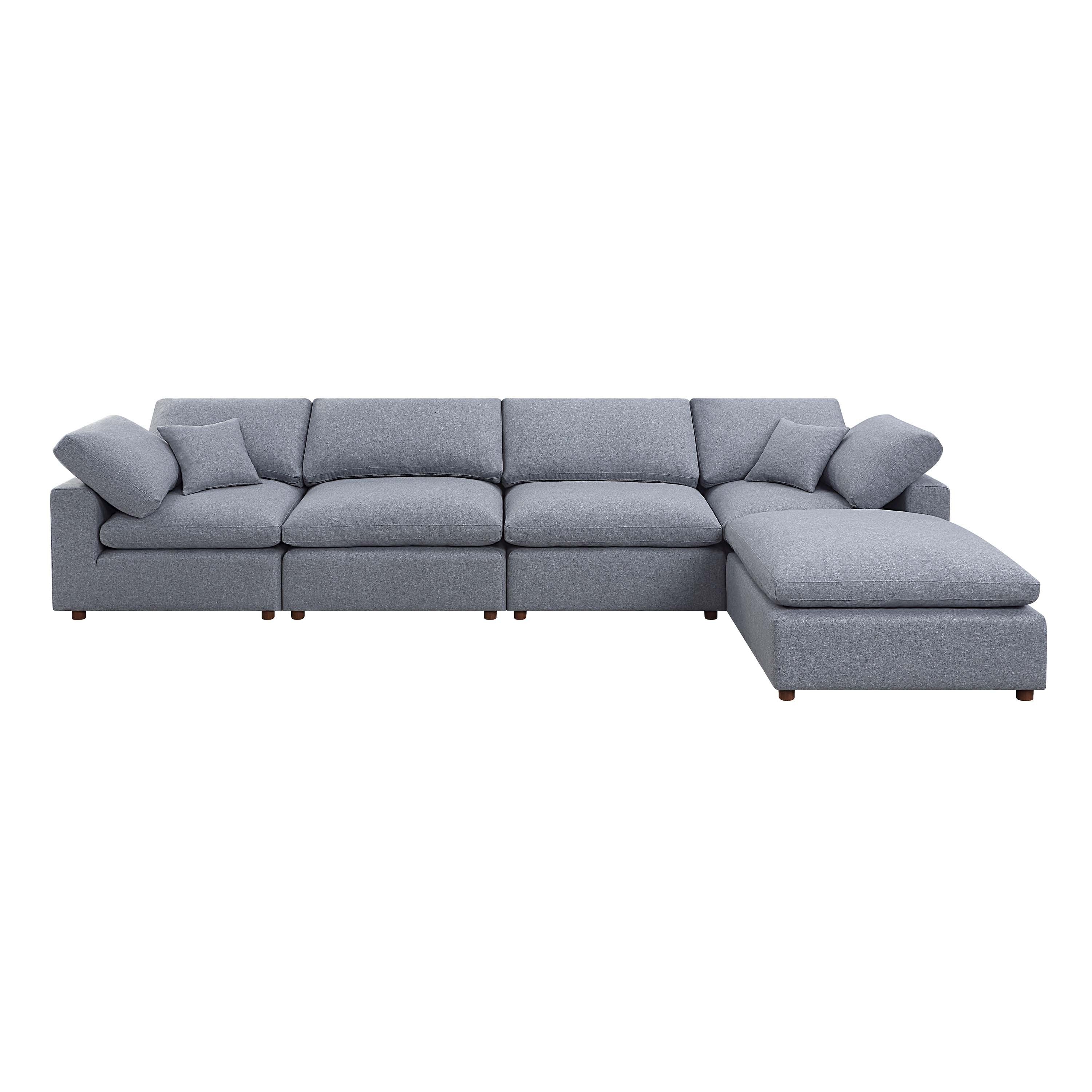 Modern Modular Sectional Sofa Set, Self-customization Design Sofa, Grey