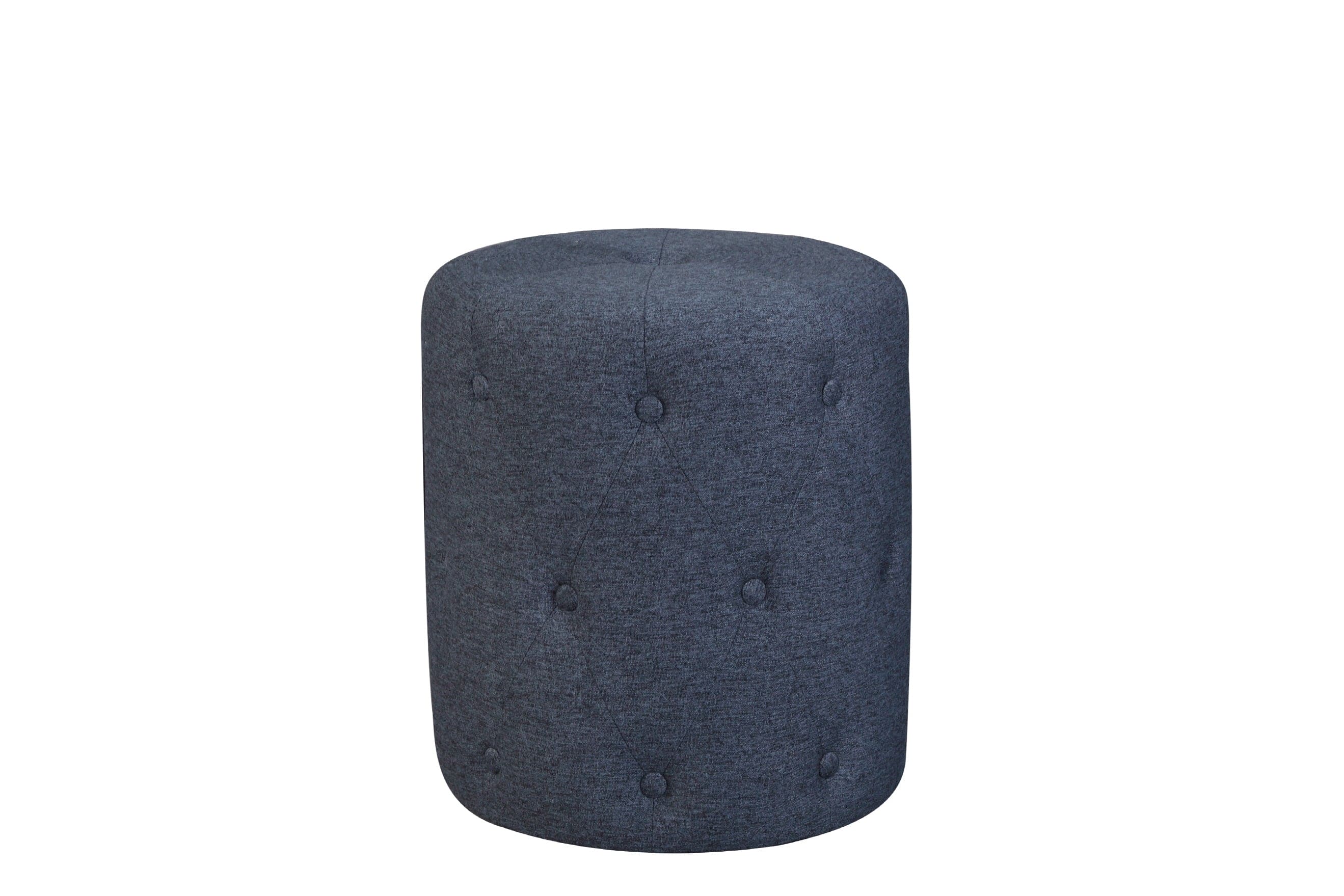 TUFT PUFF OTTOMAN - BLUE