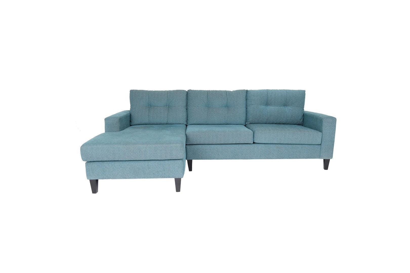 Blue L Shaped Sectional Sofas for Living Room, Modern Sectional Couches for Bedrooms, Apartment with Solid Wood Frame (Polyester Nylon)