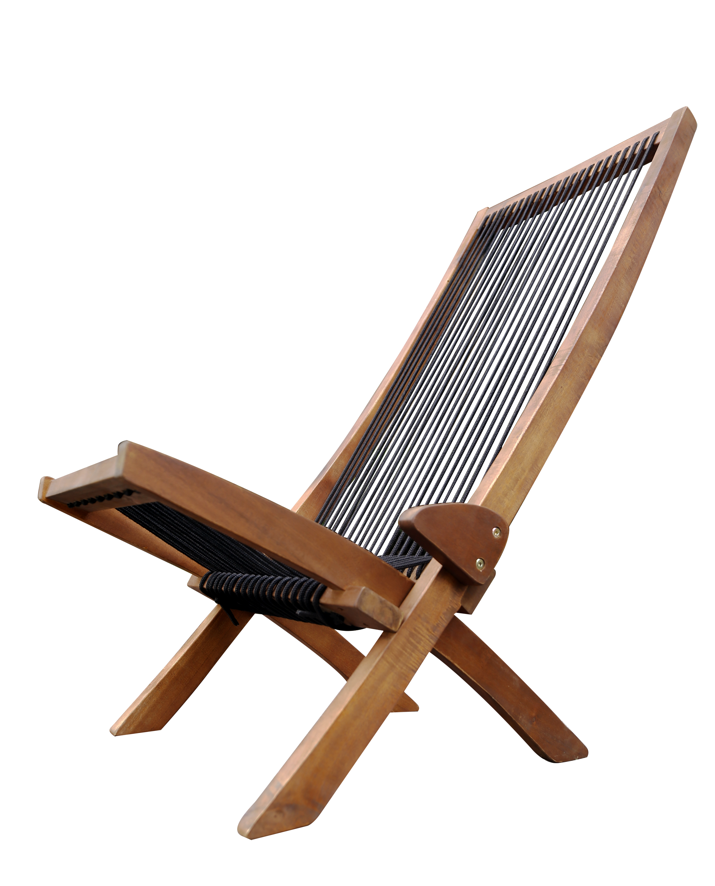 folding roping wood chair