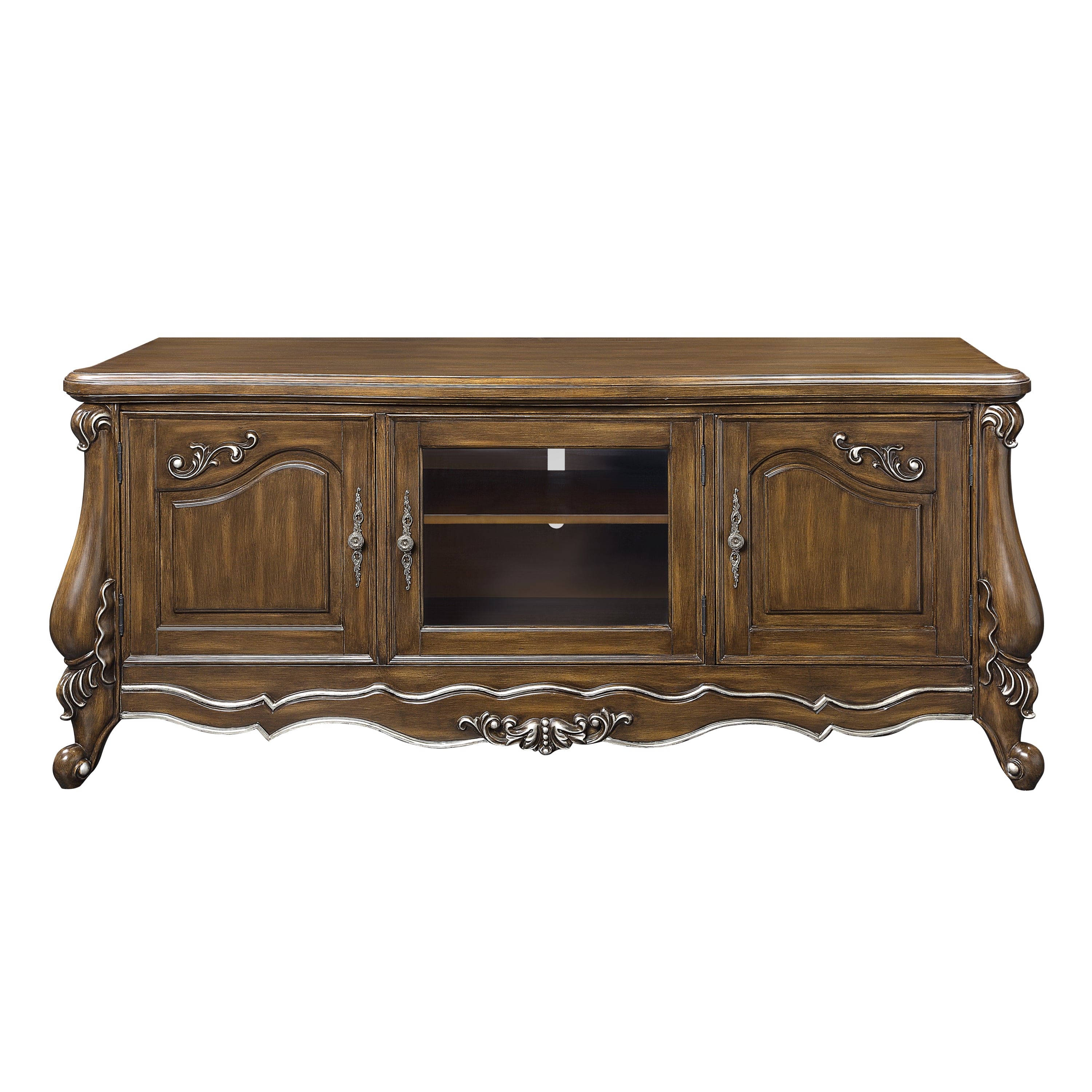 ACME Latisha TV STAND Antique Oak Finish LV01413