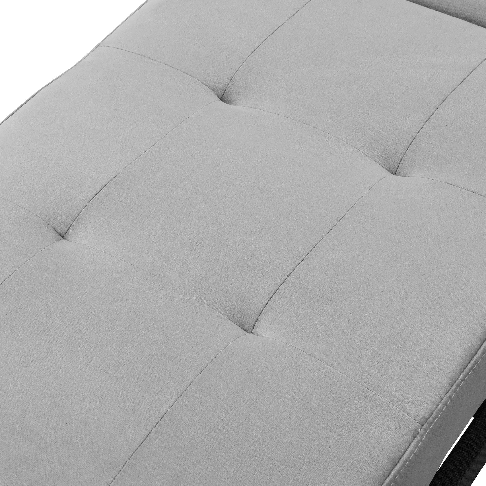 Folding Ottoman Sofa Bed  Gray