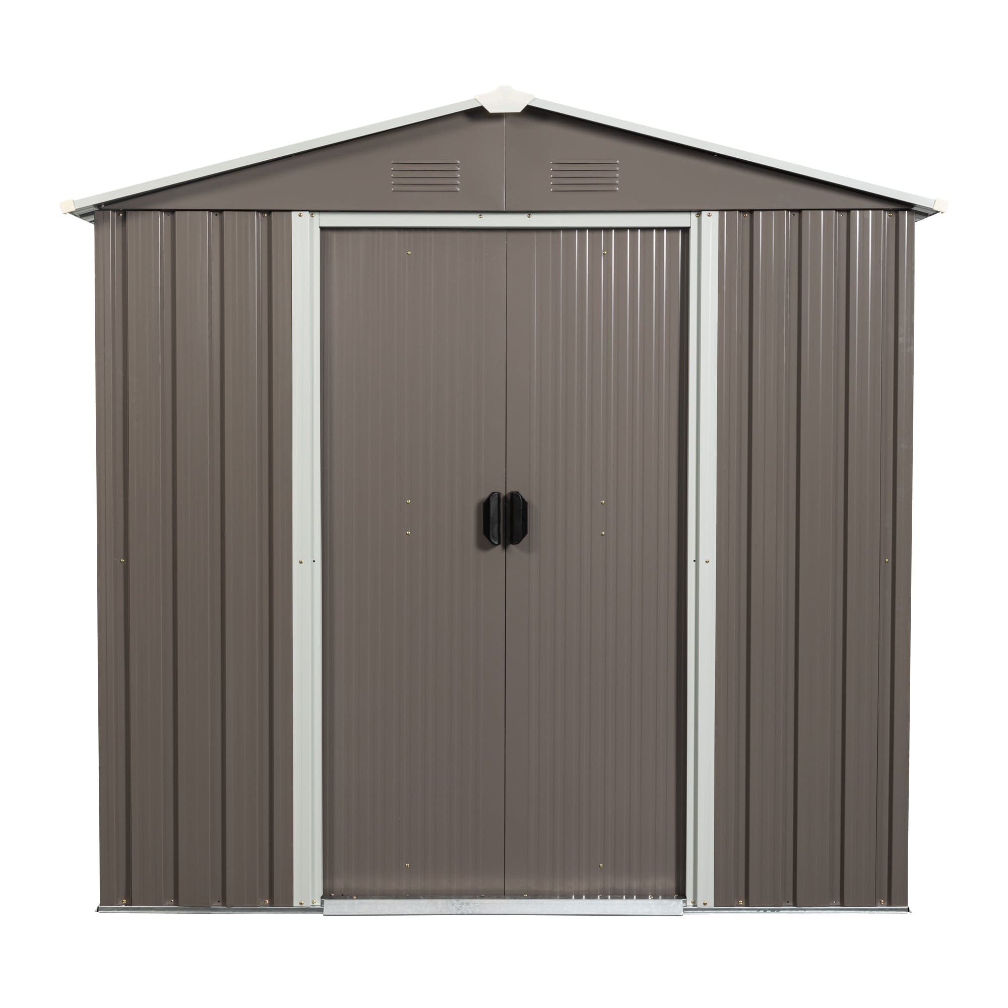 6ft x 5ft Outdoor Metal Storage Shed gray