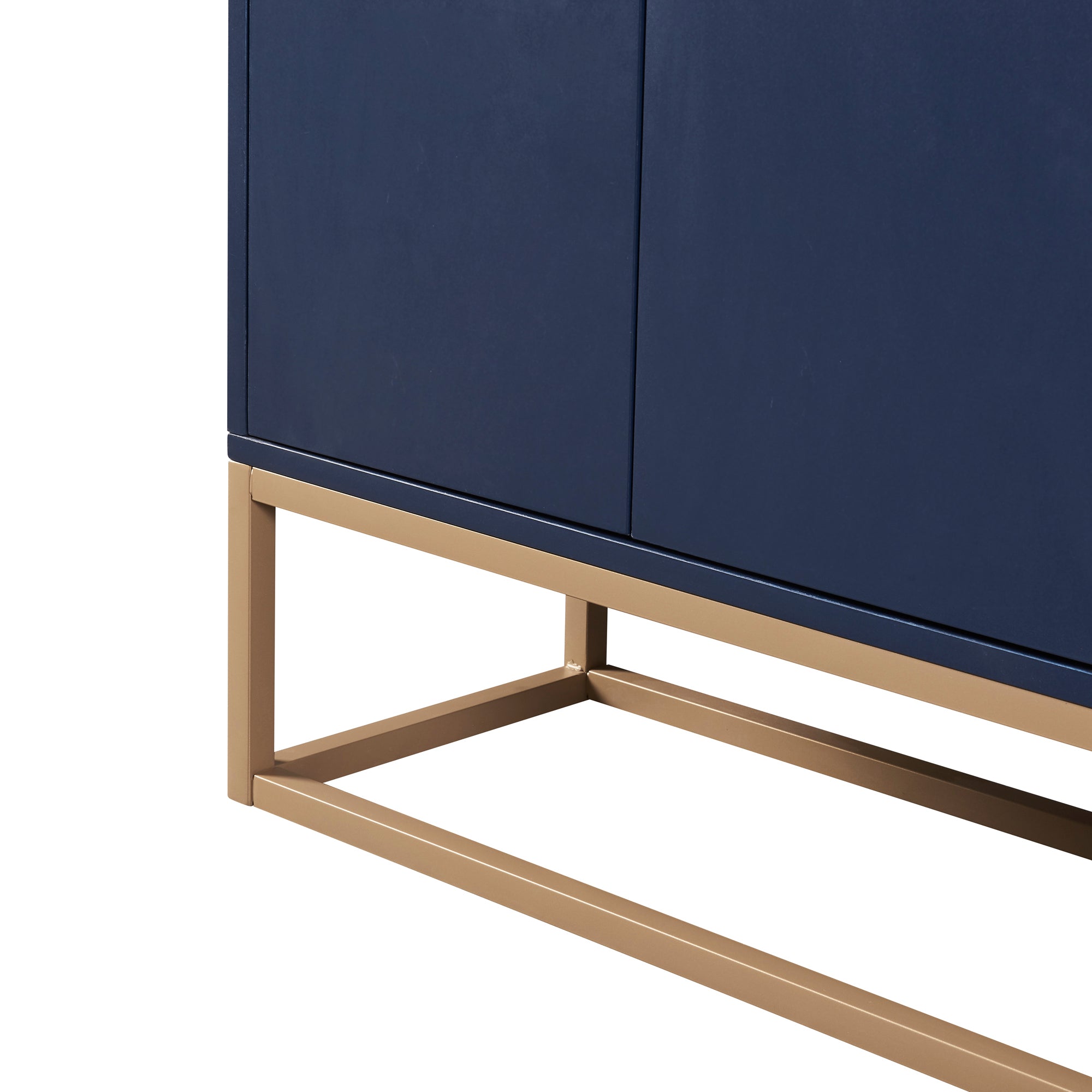 TREXM Modern Sideboard Elegant Buffet Cabinet with Large Storage Space for Dining Room, Entryway (Navy)