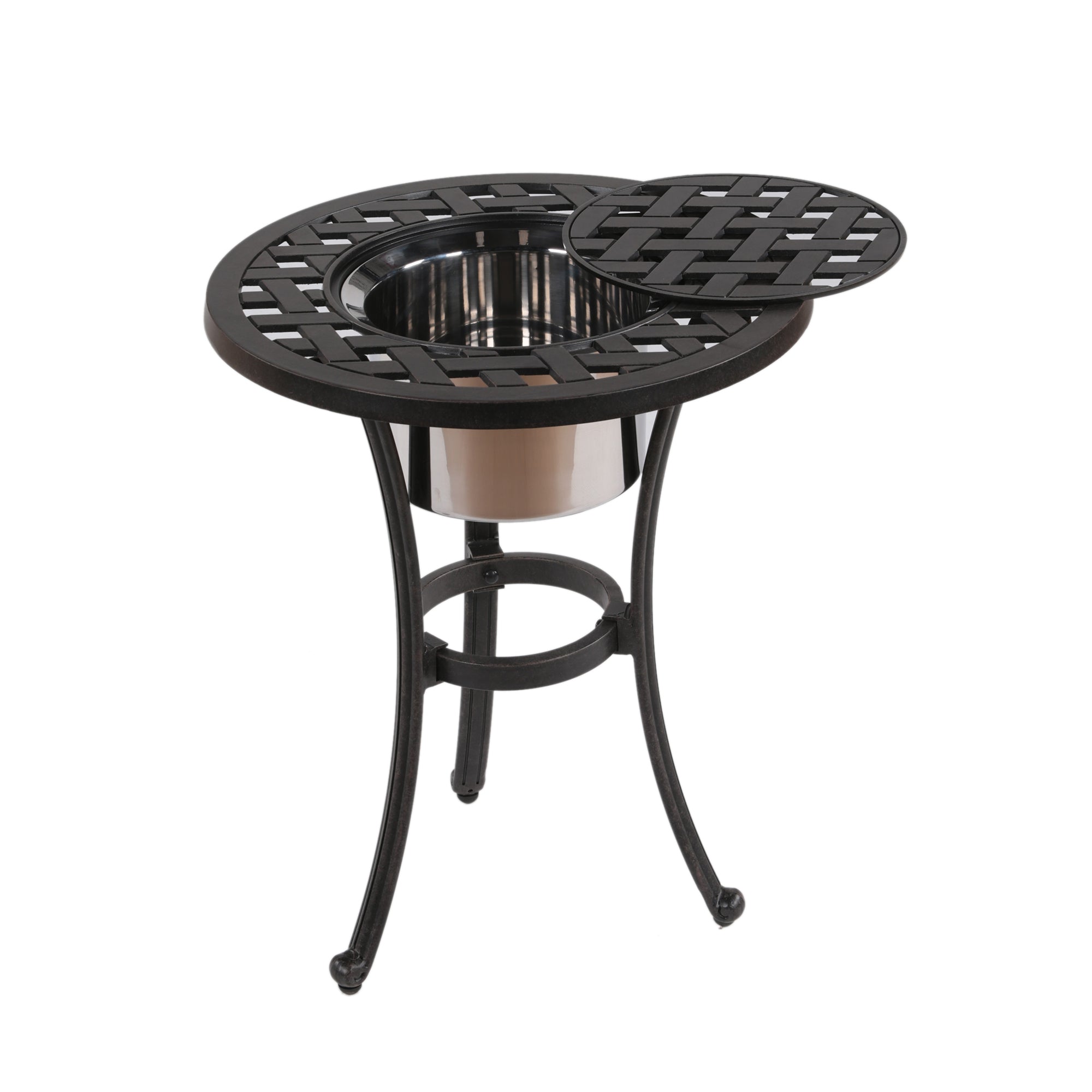 21" Round Aluminum Bistro Table