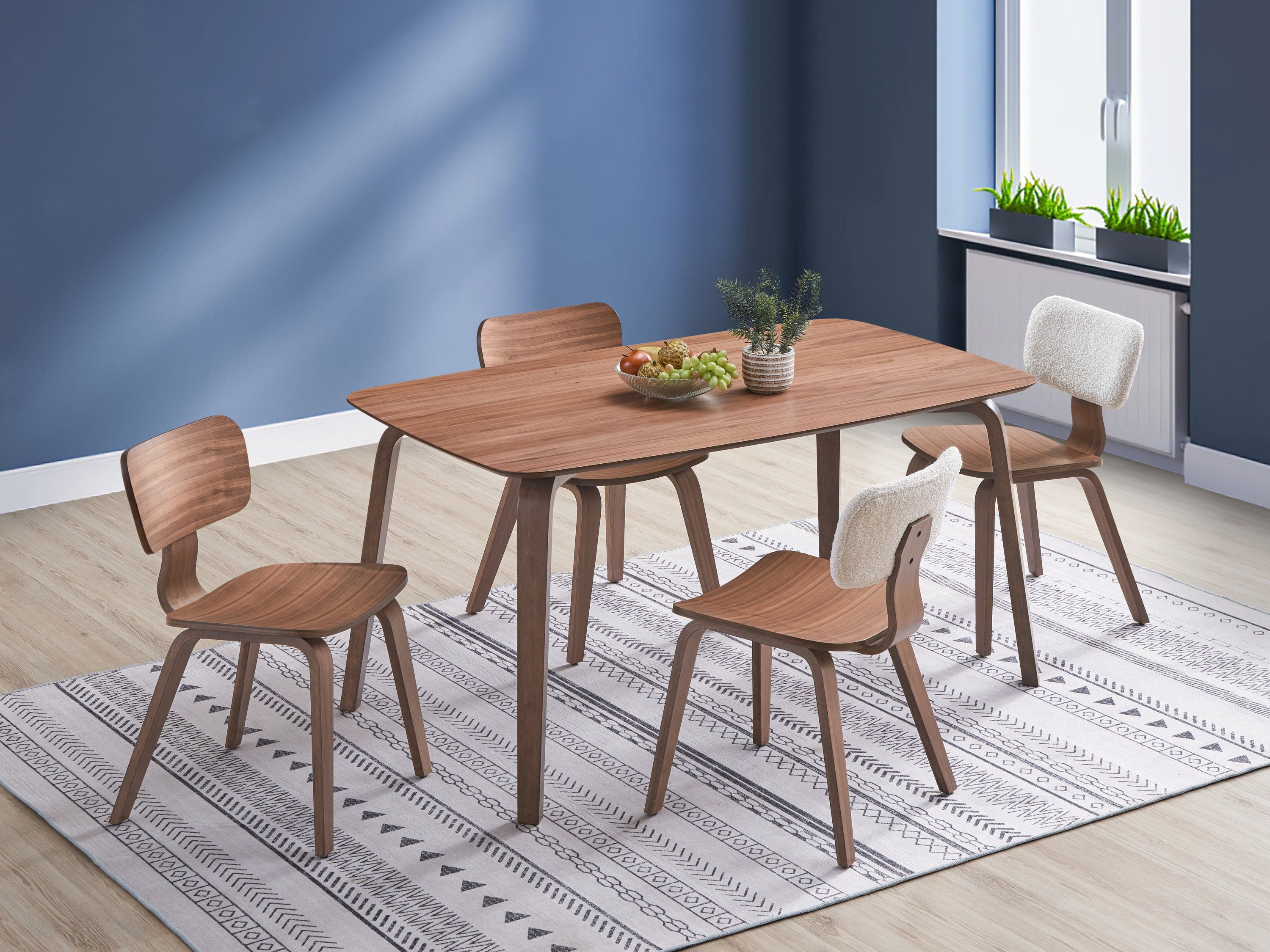 ACME Casson Dining Table, Walnut Finish DN02309