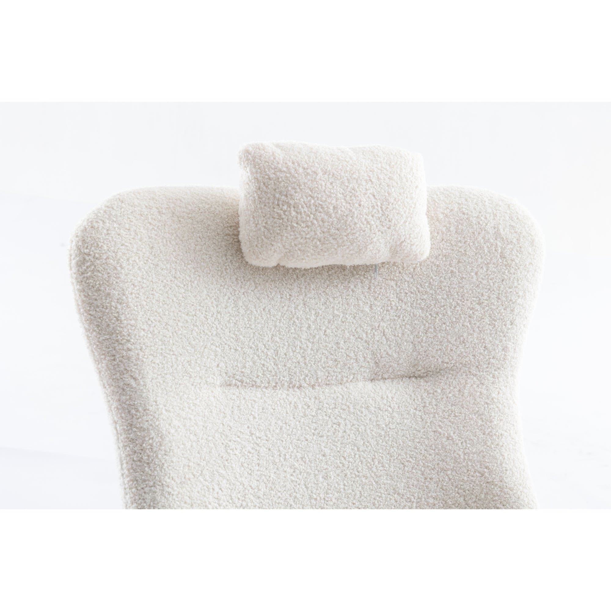 35.5 inch Rocking Chair with Pocket, (white)