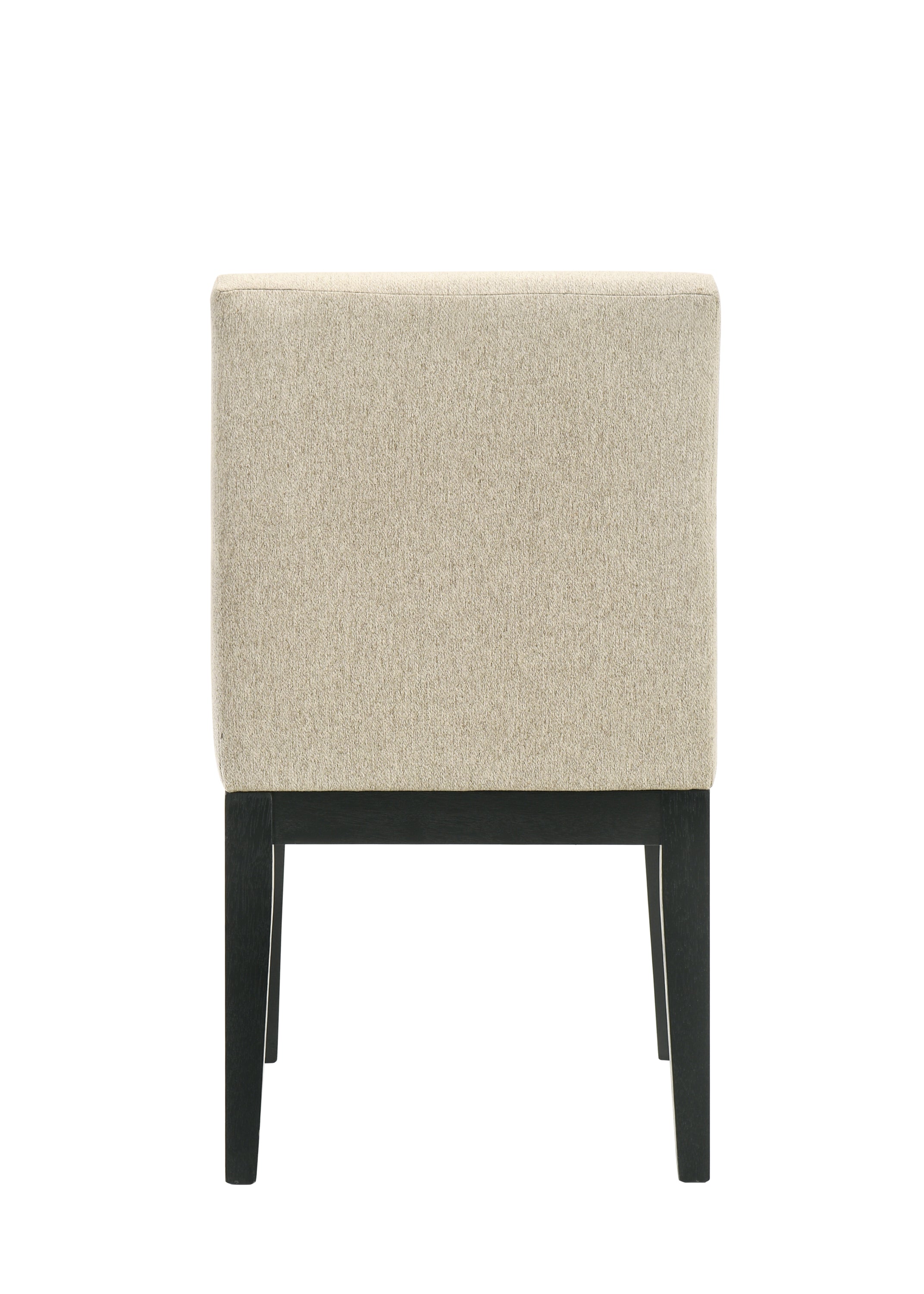 ACME Froja Side Chair (Set-2), Beige Fabric & Black Finish DN01803