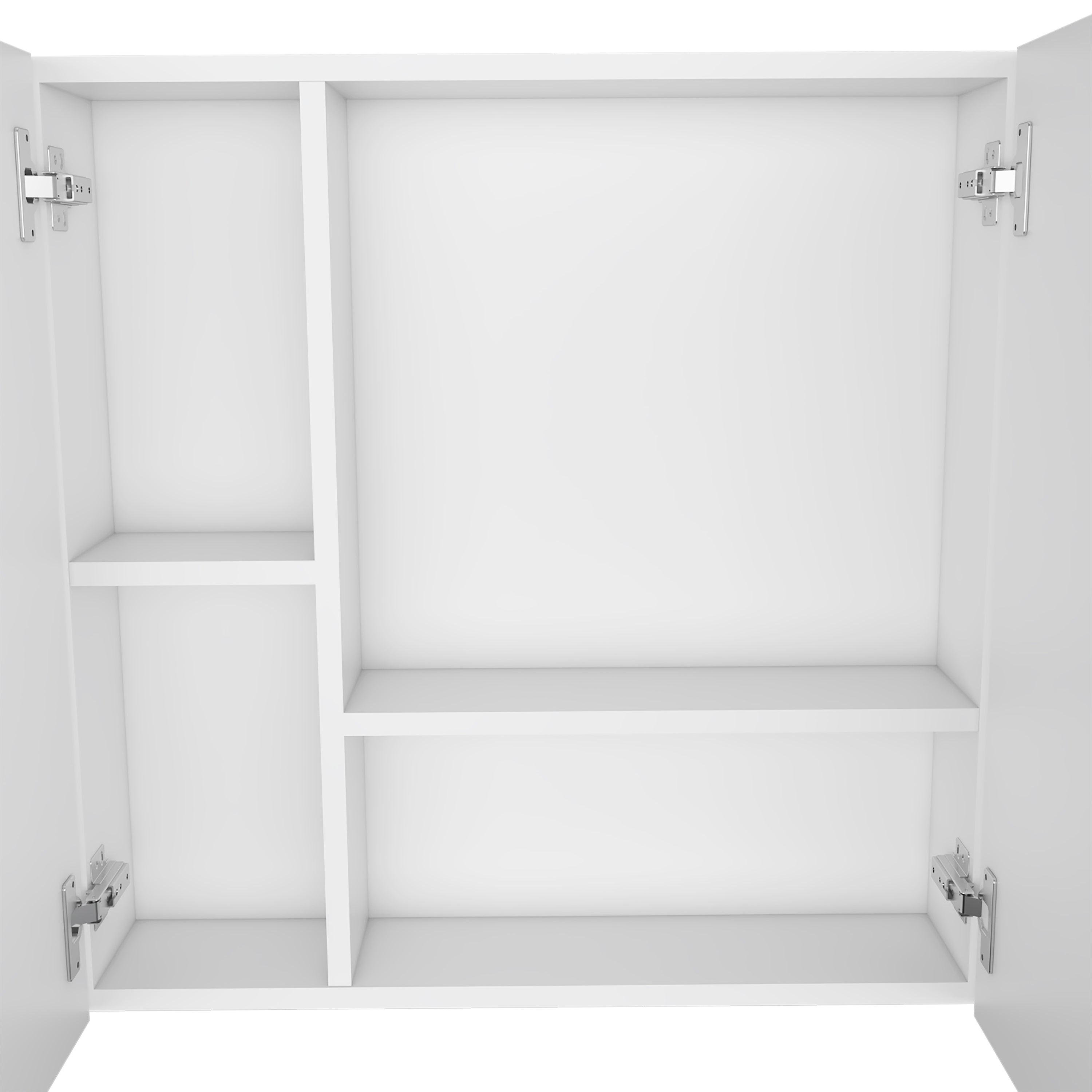 Medicine Cabinet Prague, Four Internal Shelves, Single Door, White Finish