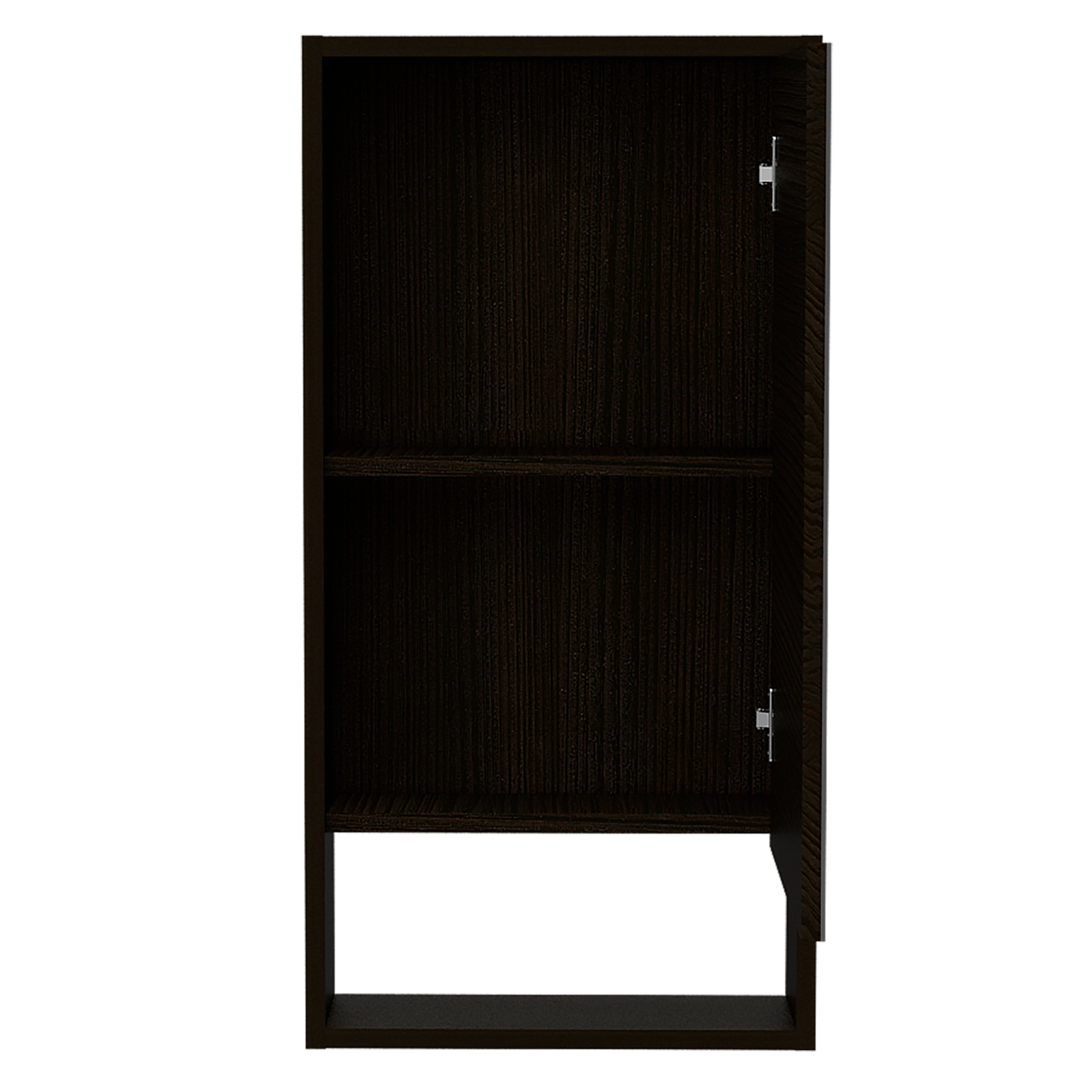 Medicine Cabinet Irvine, One External Shelf, Black Wengue Finish