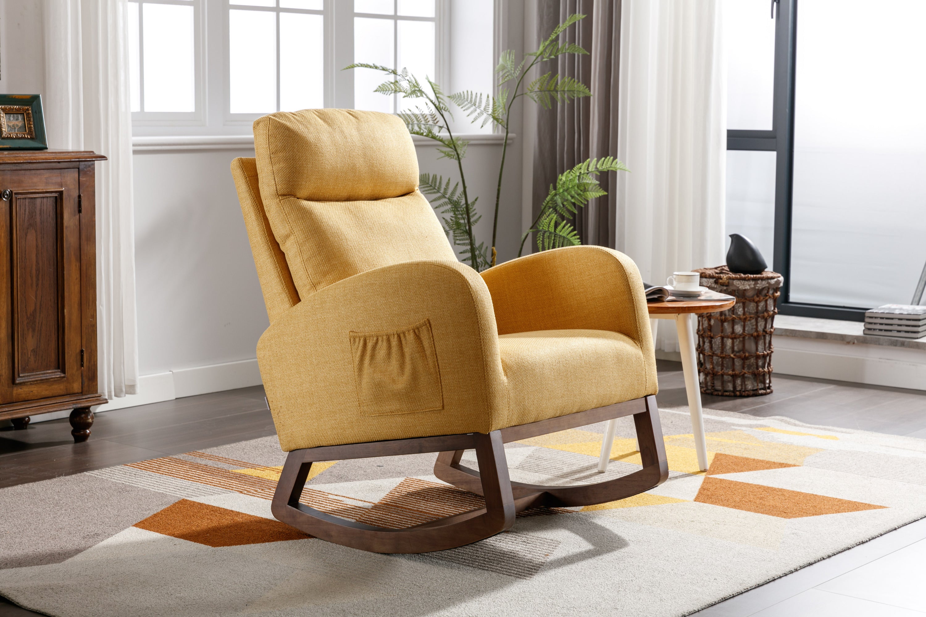 COOLMORE  living  room Comfortable  rocking chair  living room chair