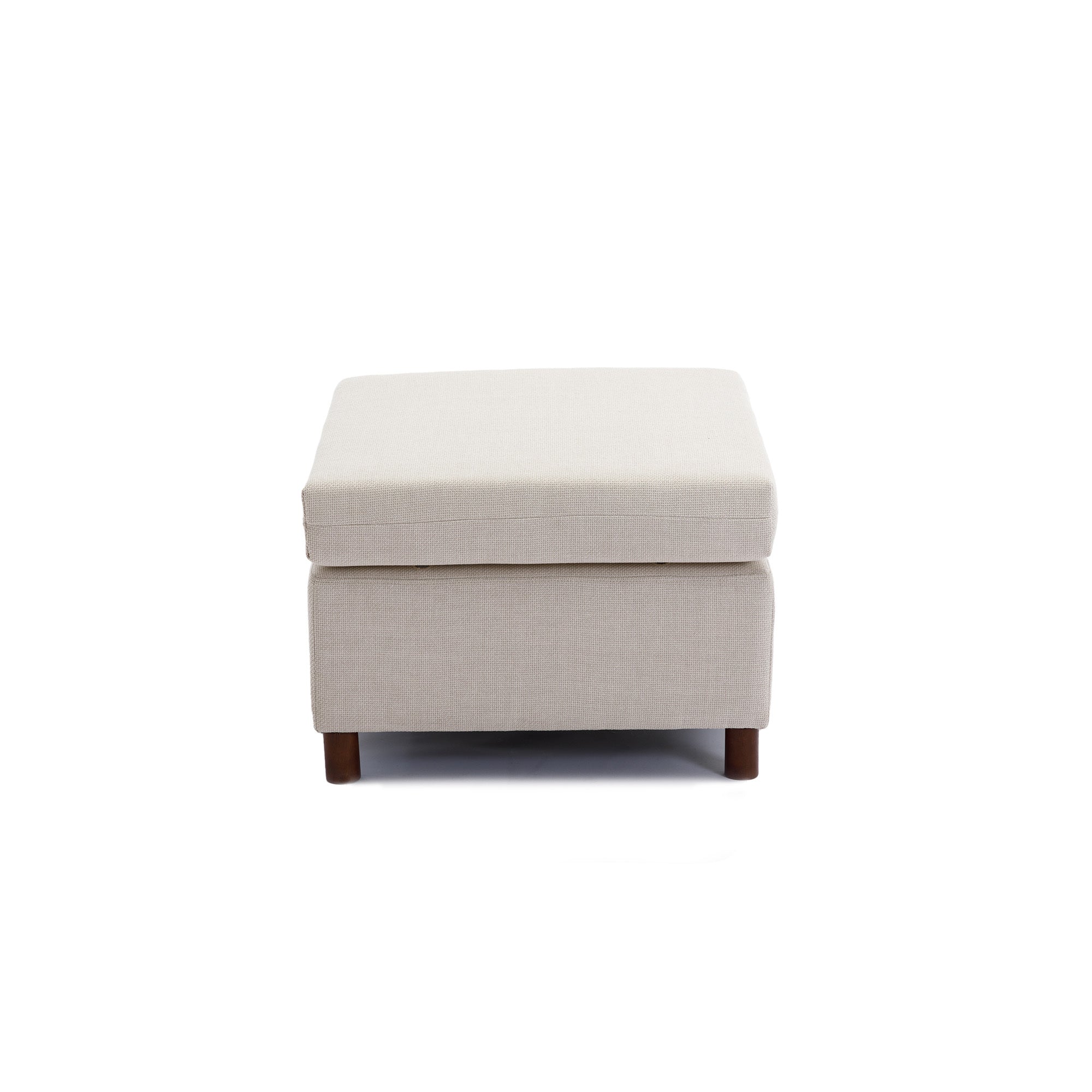 2 Seat Module Sectional Sofa Couch With 2 Ottoman for living room,Seat Cushion and Back Cushion Non-Removable and Non-Washable,Cream