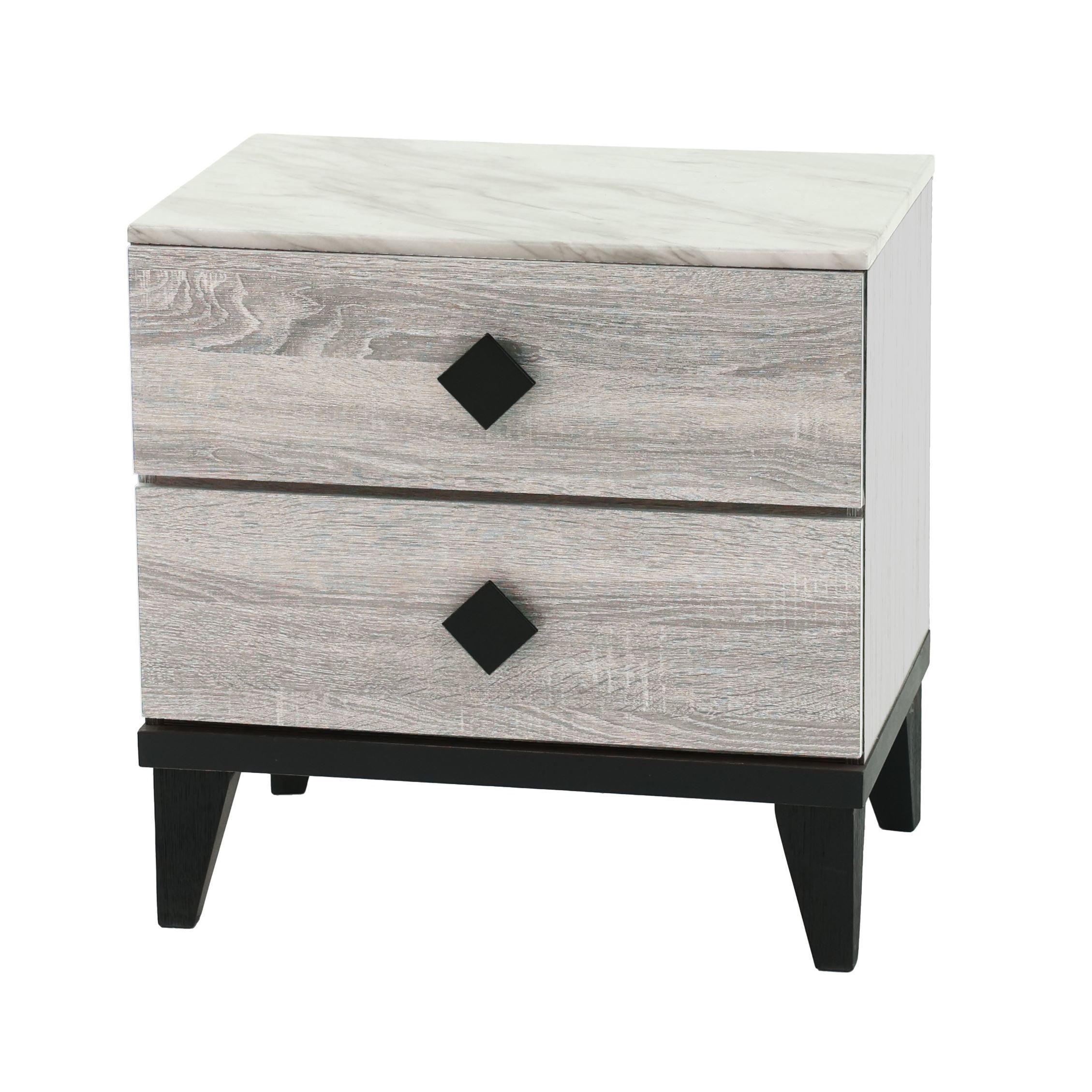 NIGHTSTAND in Cream Oak (Rustic Accents)