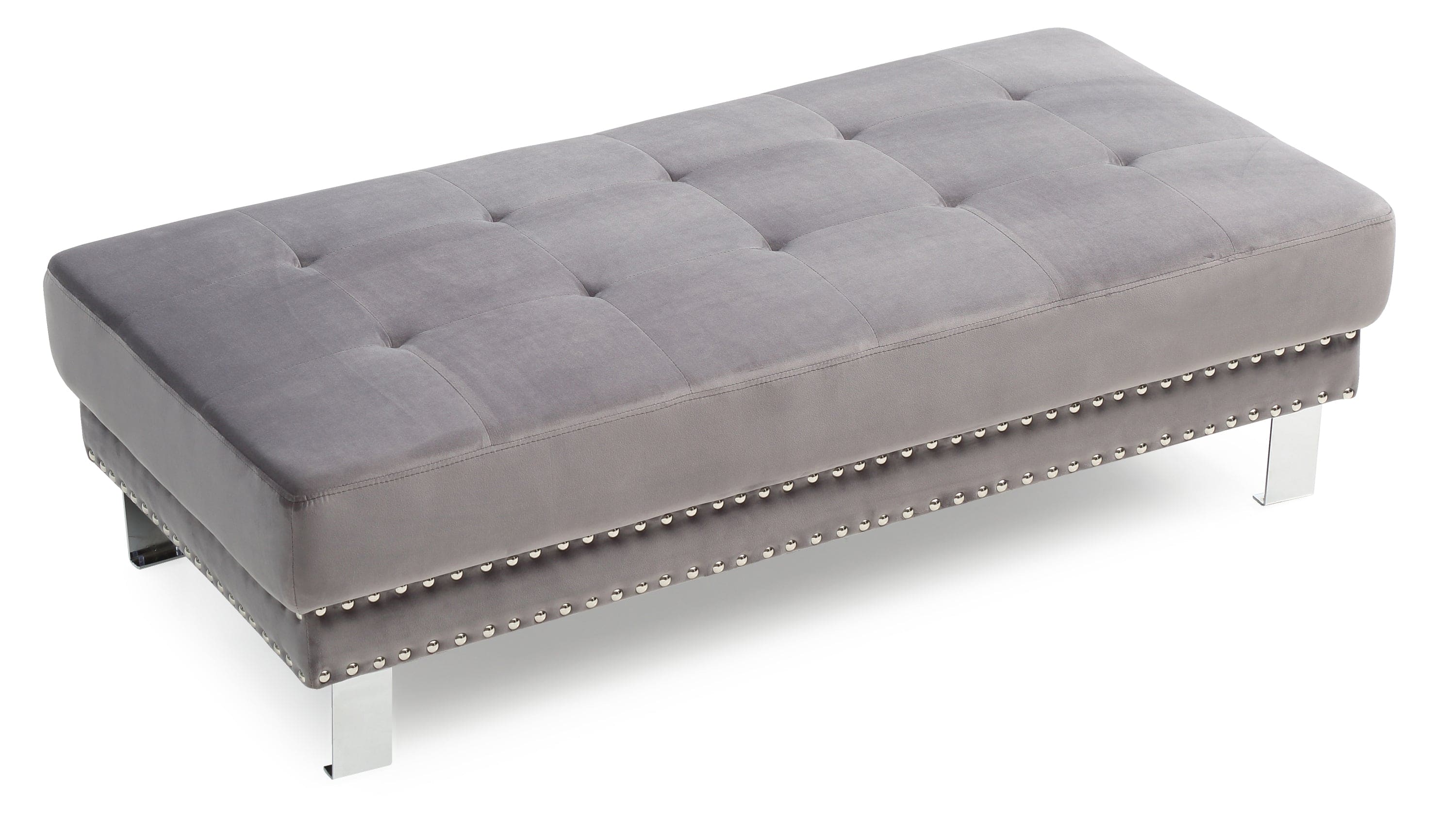 Glory Furniture Derek G371-O Ottoman , GRAY