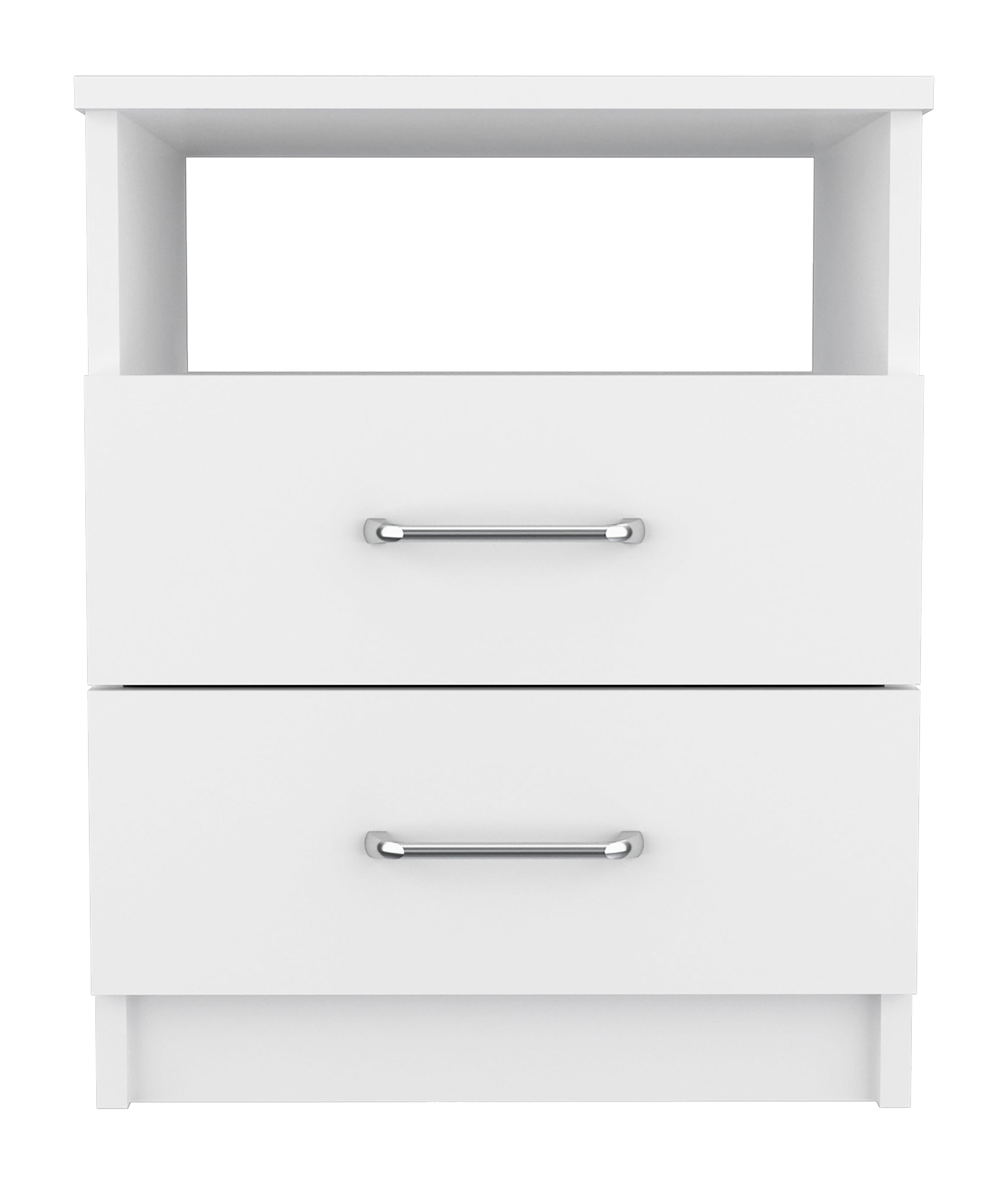 Brookeline 2-Drawer 1-Shelf Rectangle Nightstand White