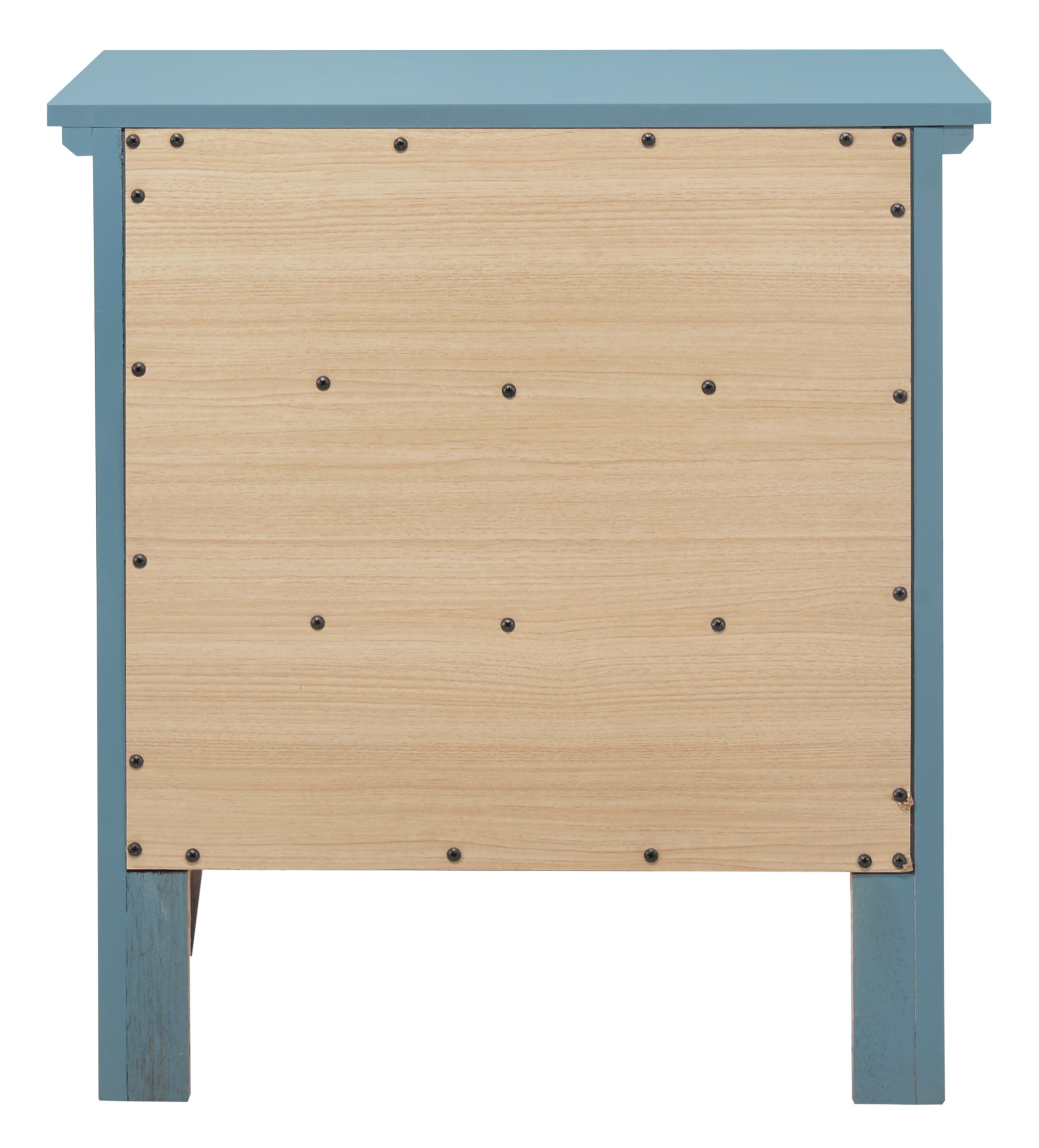 Glory Furniture Hammond G5480-N 3 Drawer Nightstand , Teal