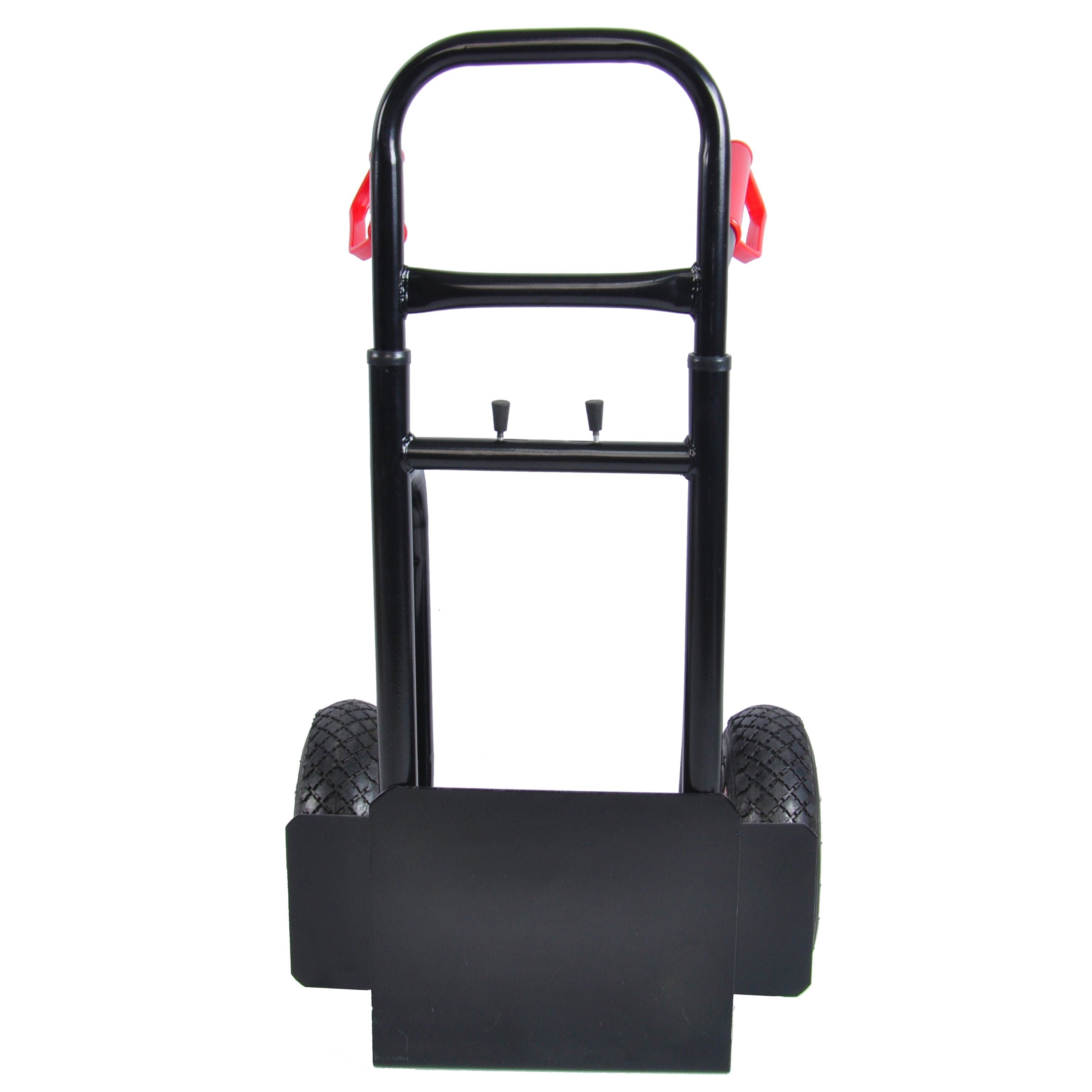 Heavy duty manual truck with double handles 330 lb steel trolley for moving heavy platform truck with 10 "rubber wheels for moving/warehouse/garden/grocery