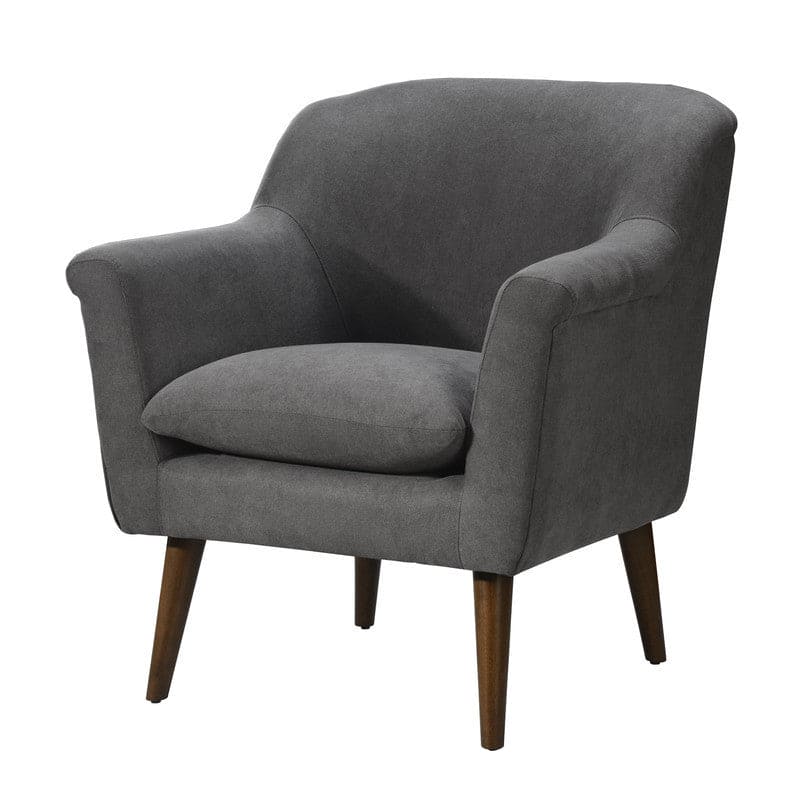 Shelby Gray Woven Fabric Oversized Armchair