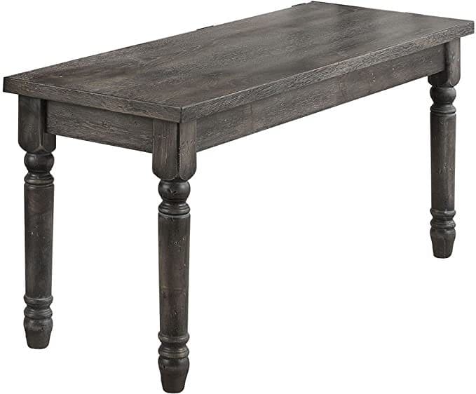 ACME Wallace Dining Table in Weathered Gray 71435