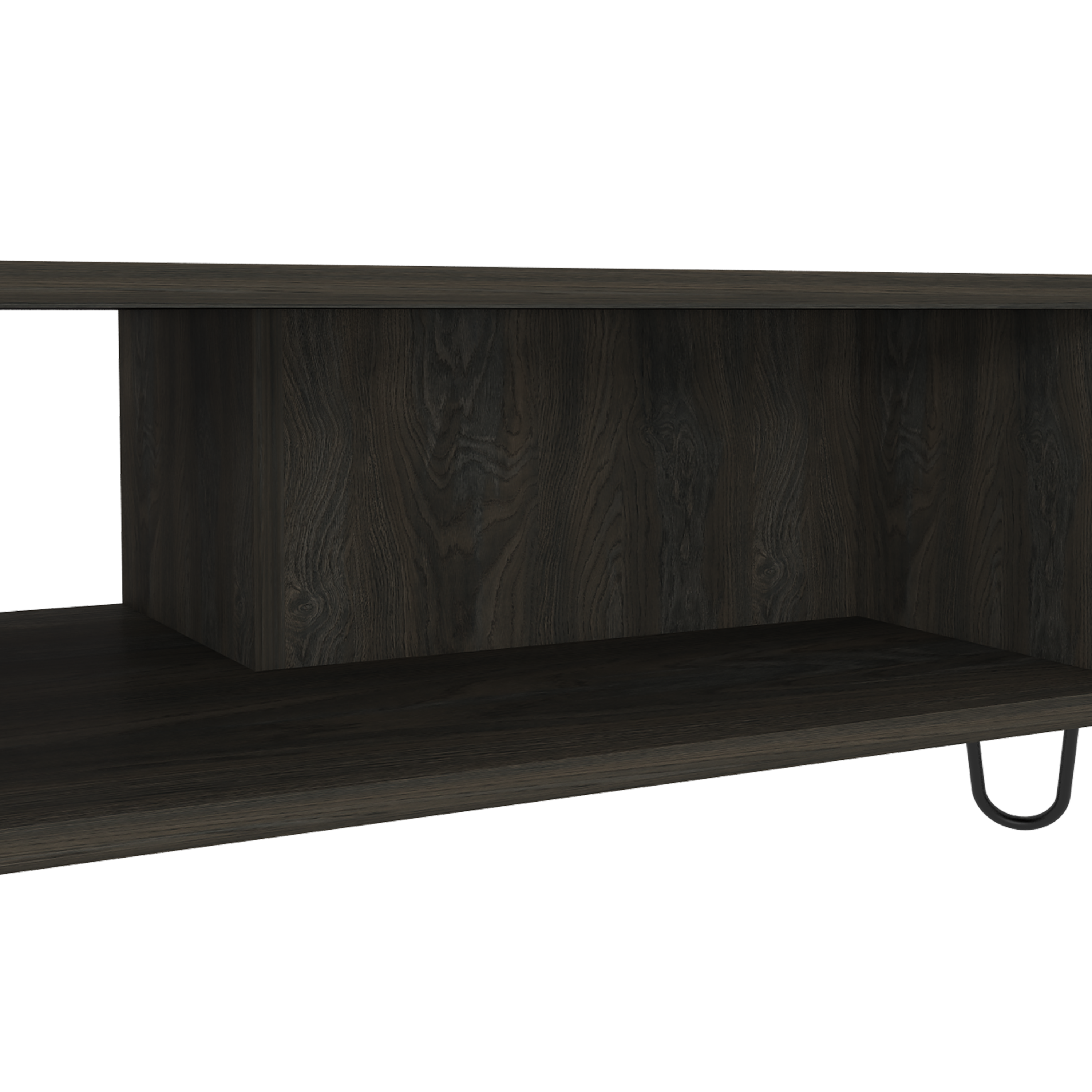 Coffee Table Minnesota, Two Shelves, Carbon Espresso Finish