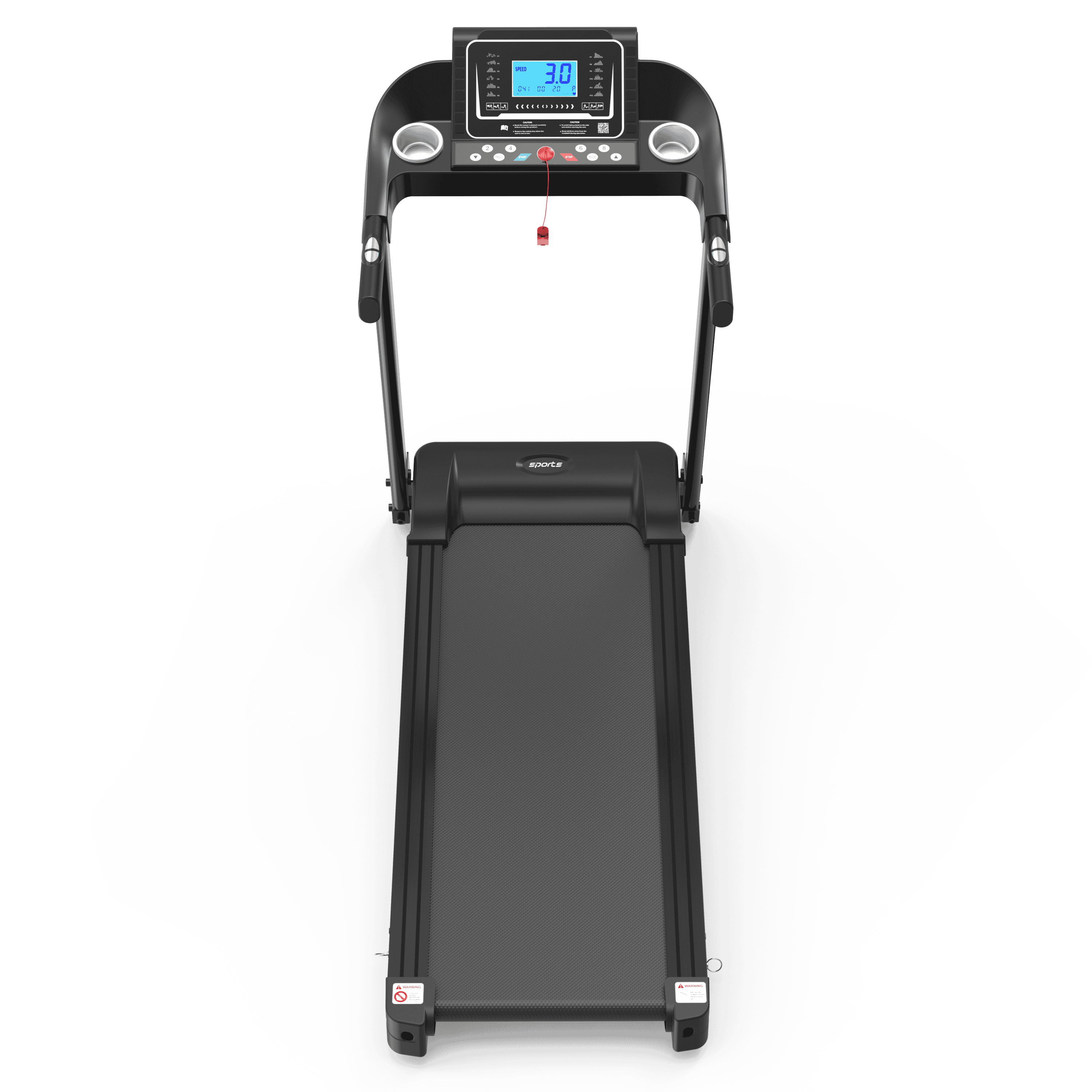 Fitshow App Home Foldable Treadmill with Incline, Folding Treadmill for Home Workout, Electric Walking Treadmill Machine 5" LCD Screen 250 LB Capacity Bluetooth Music