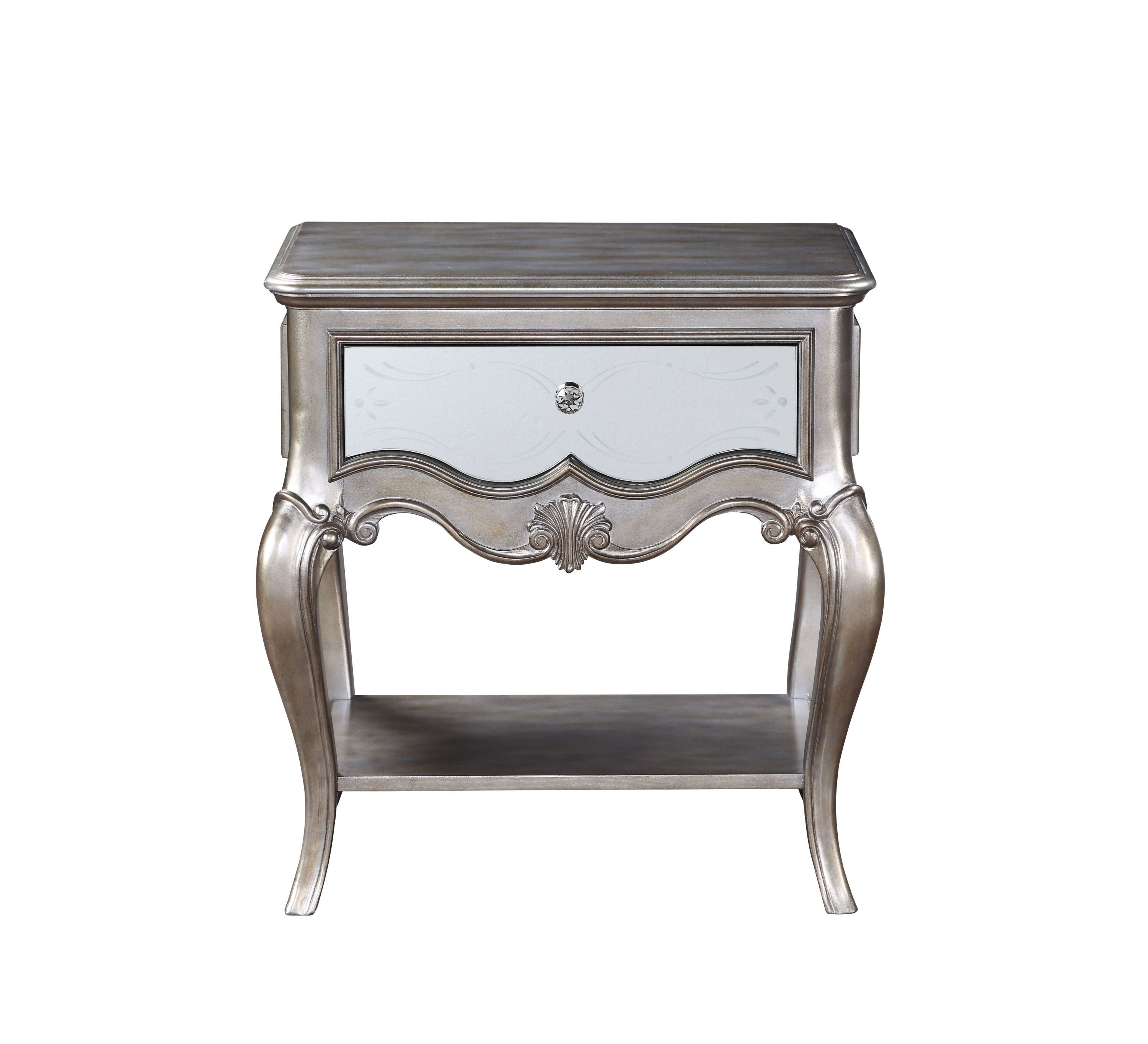 ACME Esteban Nightstand (1 Drw) in Antique Champagne 22207