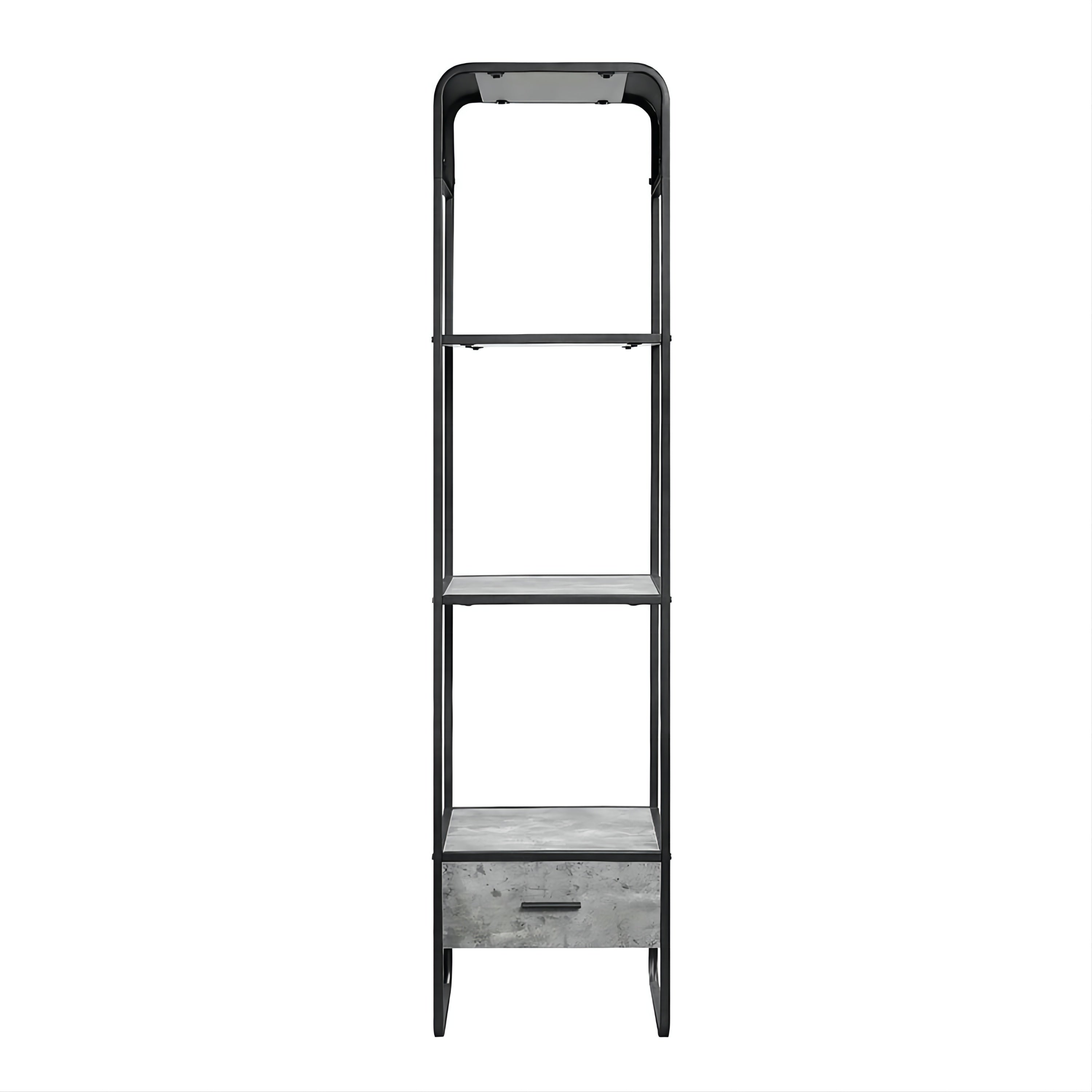 ACME Raziela Side Pier, Concrete Gray & Black Finish LV01144