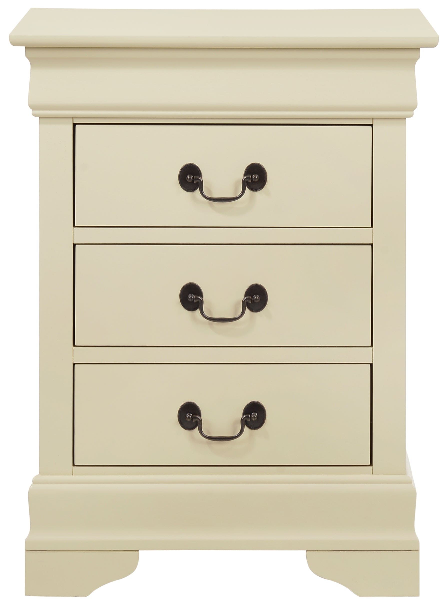 Glory Furniture Louis Phillipe G3175-3N 3 Drawer Nightstand , Beige